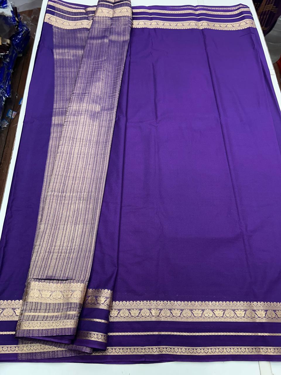 Mysore Crepe Self Saree (2763)