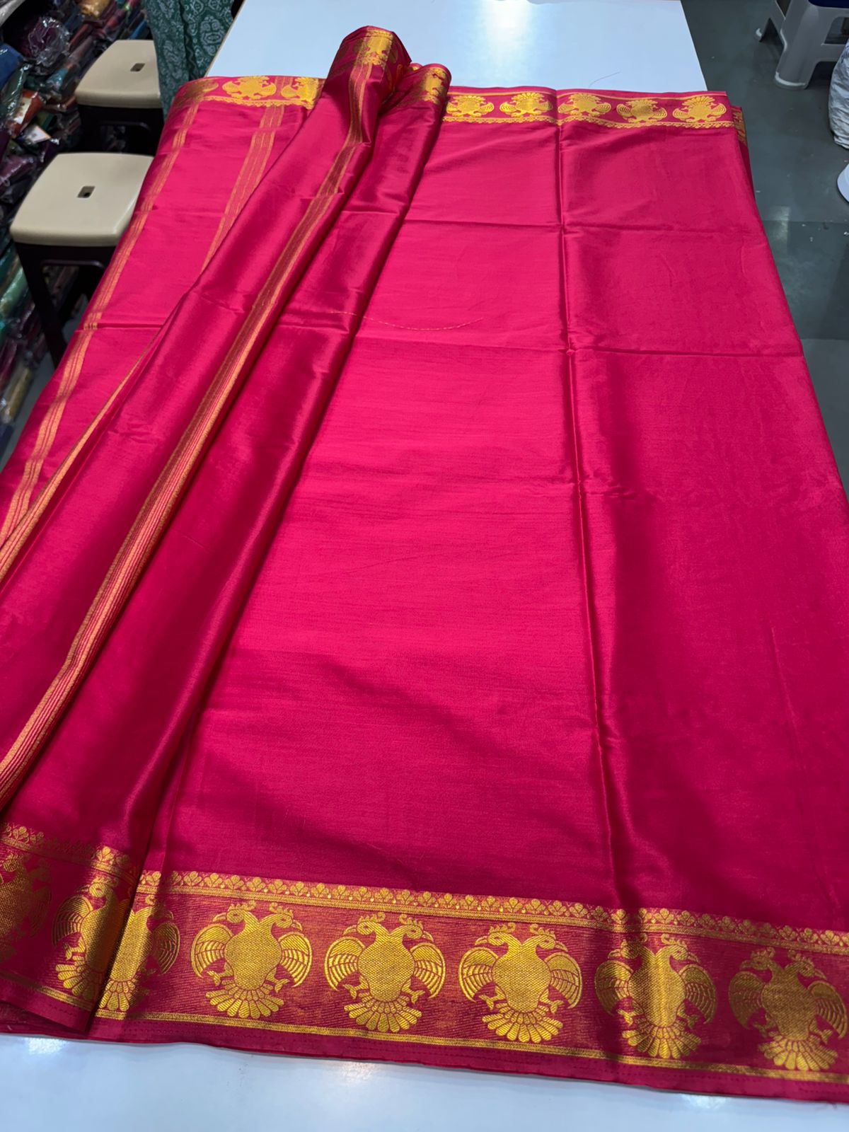 Crepe Self Saree Plain Blouse (2424C)