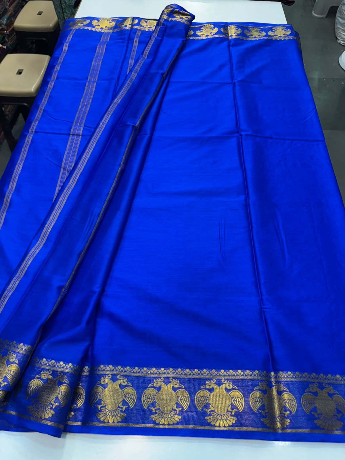 Crepe Self Saree Plain Blouse (2424C)