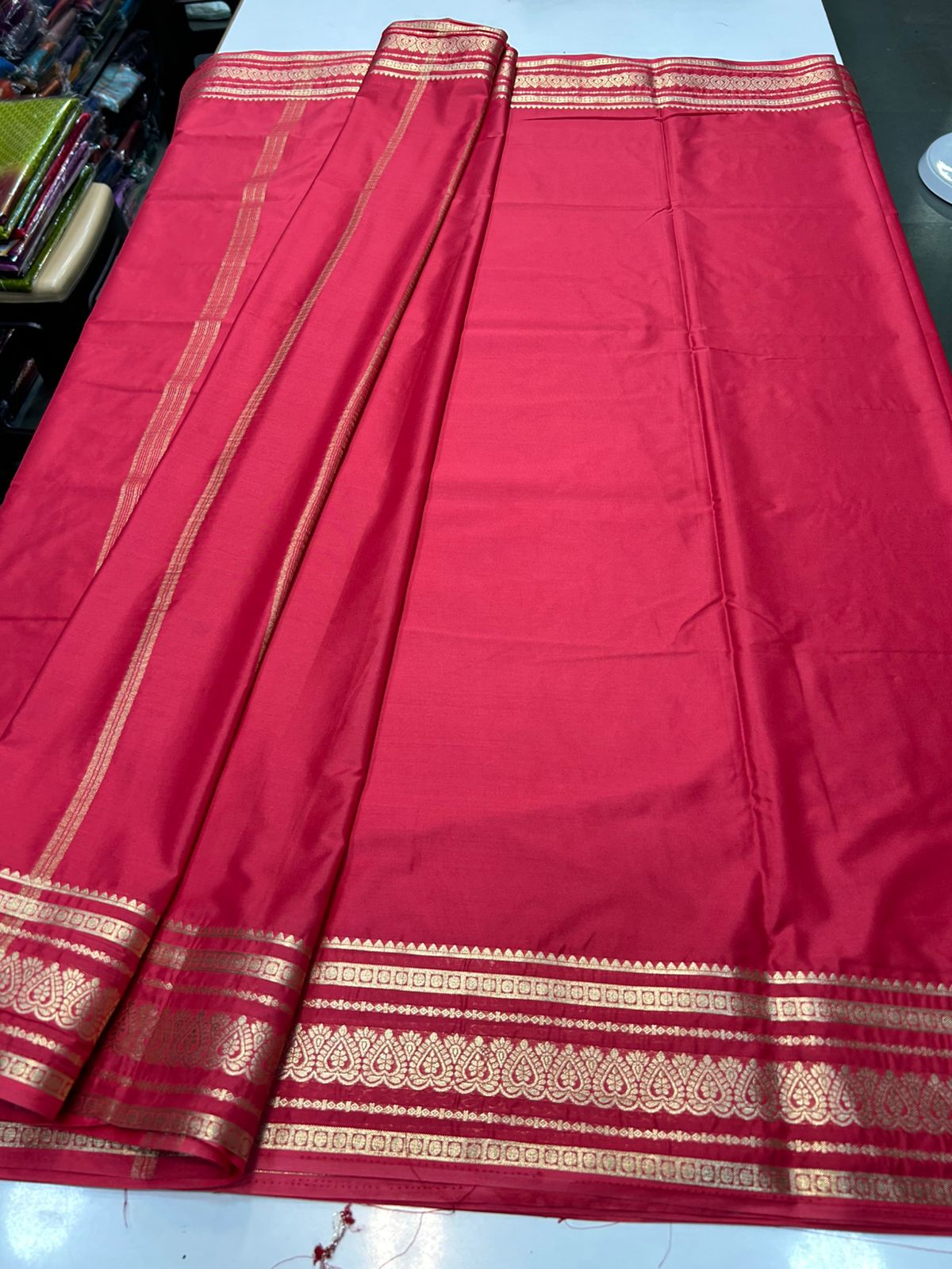 Crepe Self Saree Plain Blouse (2424D)