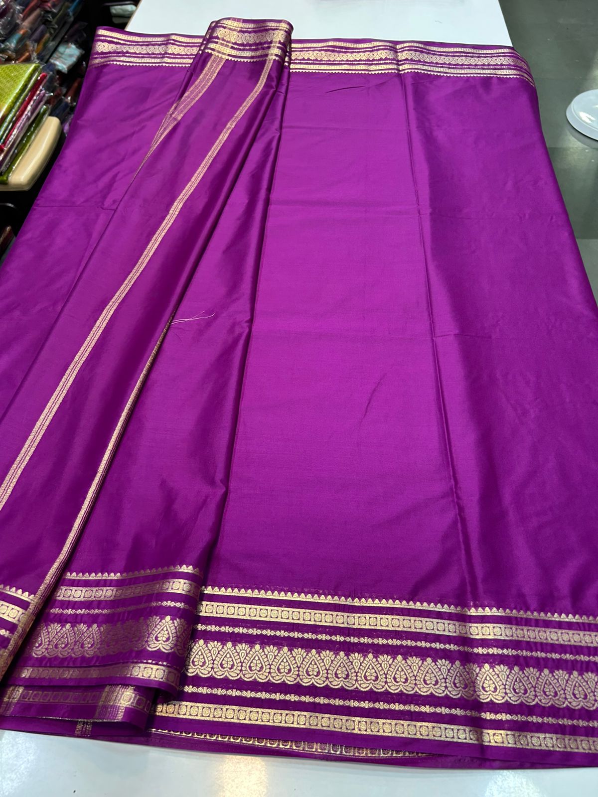 Crepe Self Saree Plain Blouse (2424D)