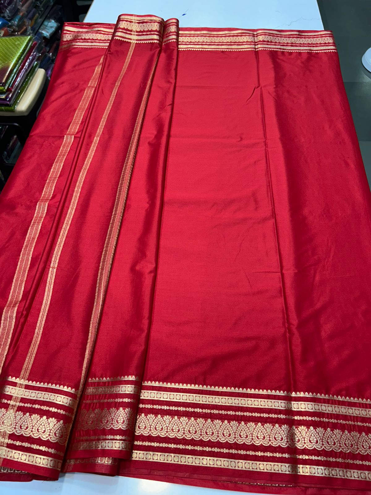 Crepe Self Saree Plain Blouse (2424D)