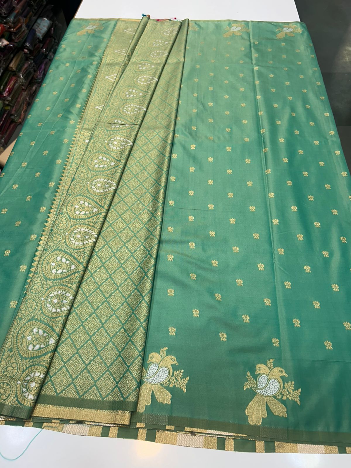 Soft Silk Self Butta Saree (2438A)