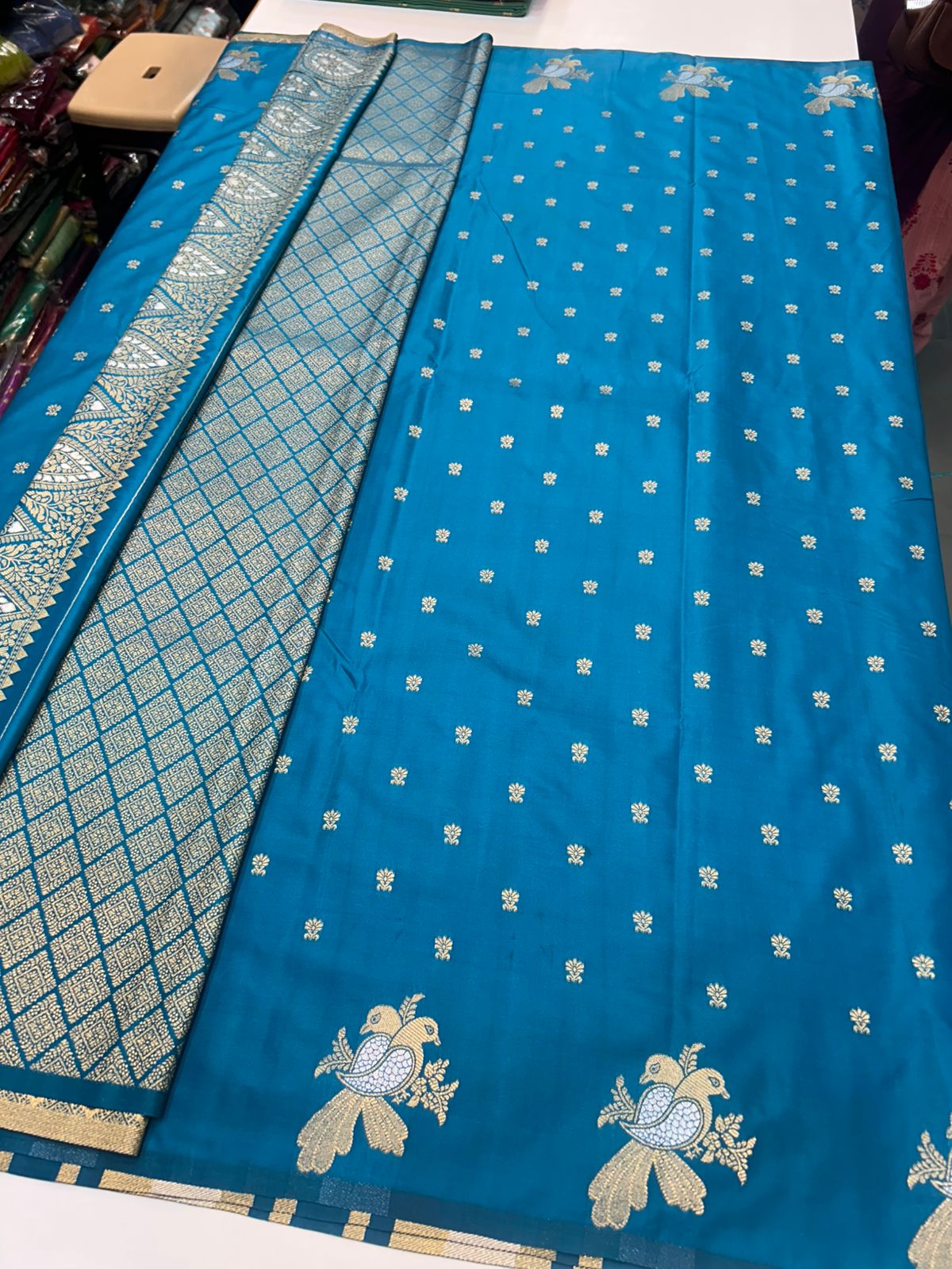 Soft Silk Self Butta Saree (2438A)