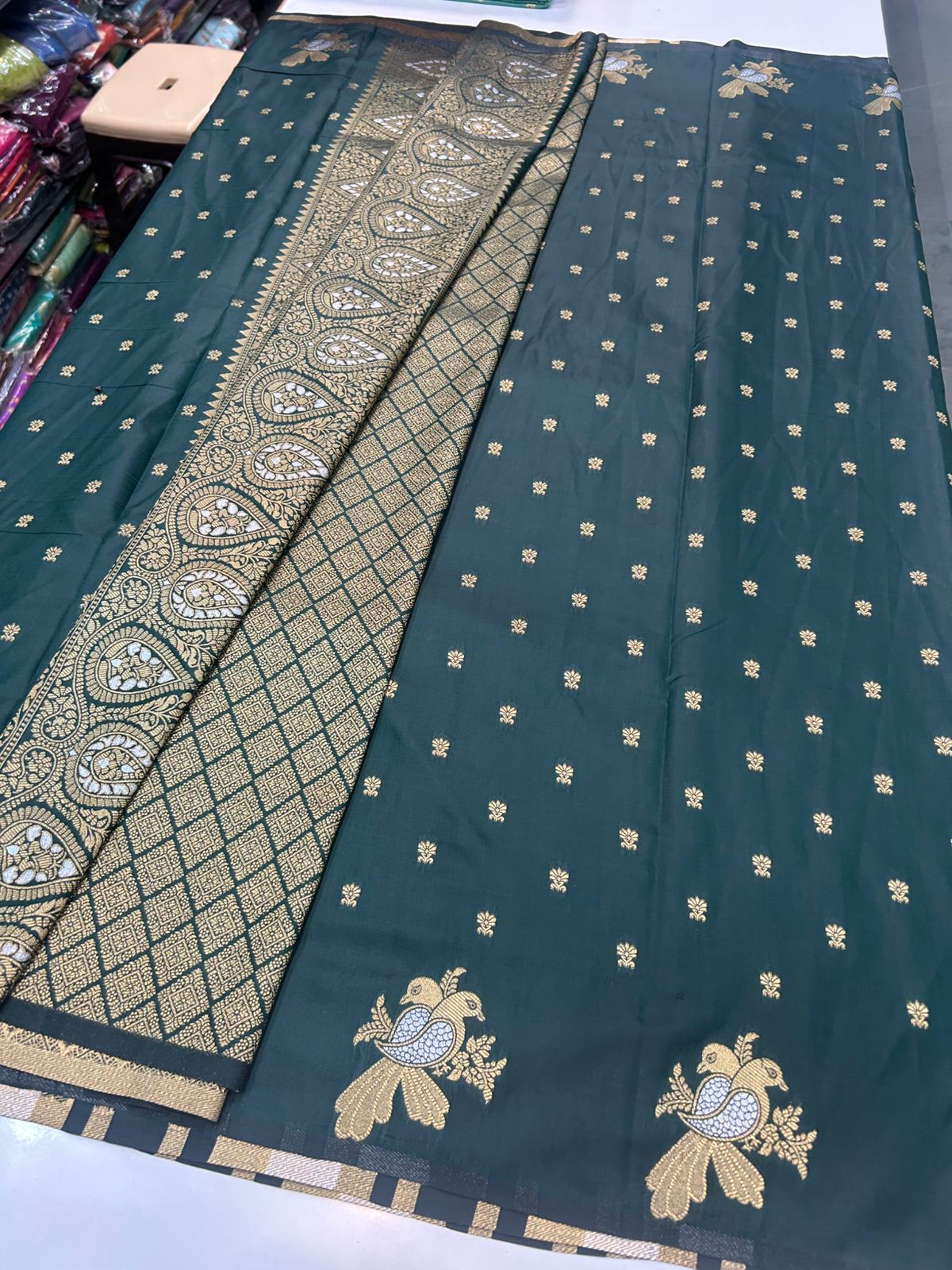 Soft Silk Self Butta Saree (2438A)