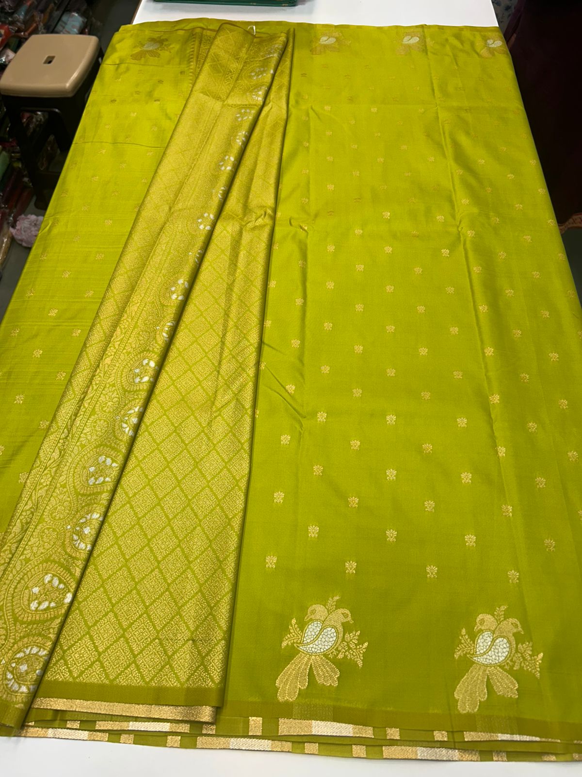 Soft Silk Self Butta Saree (2438A)