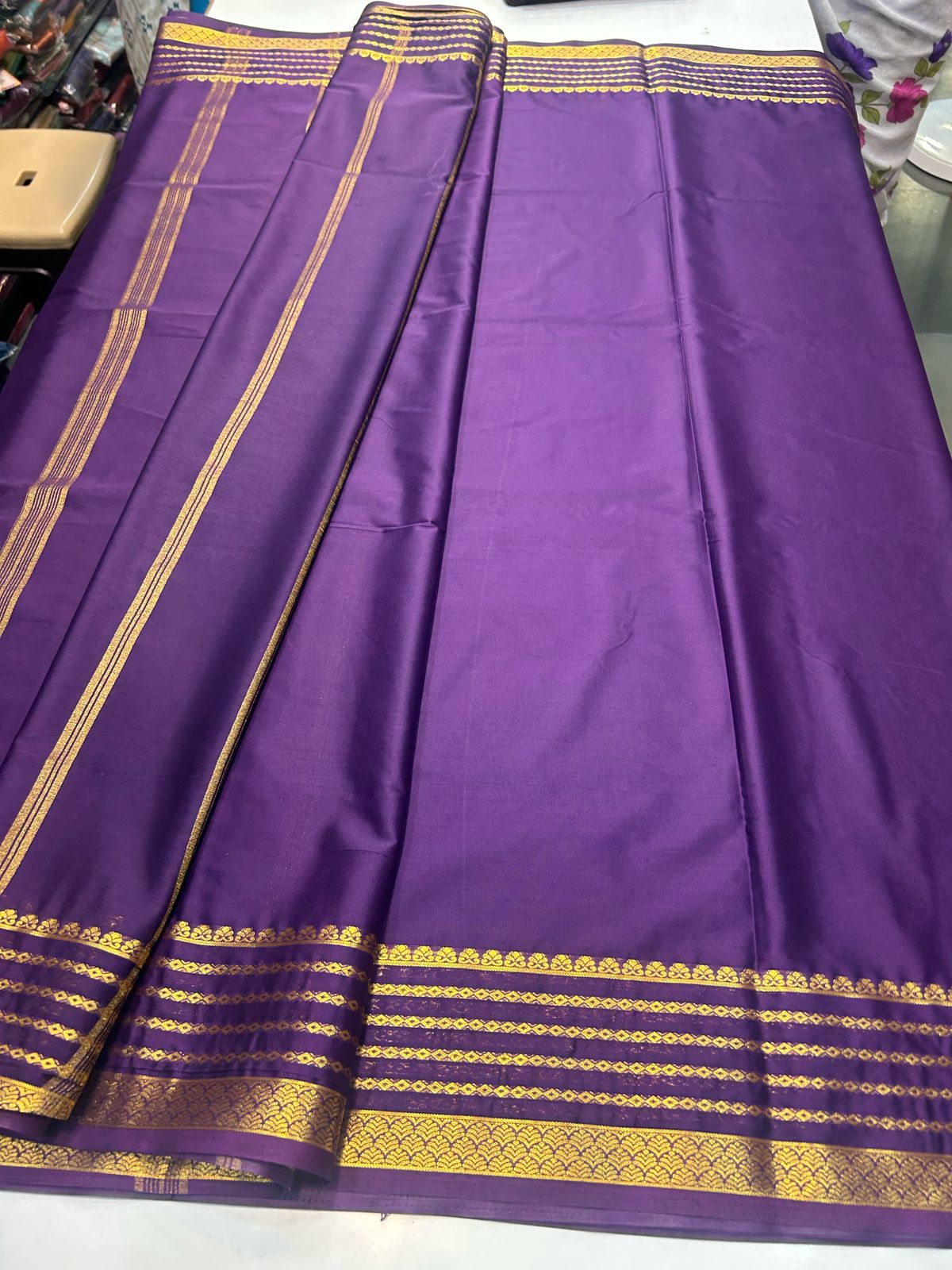 Crepe Self Saree Plain Blouse (2424A)