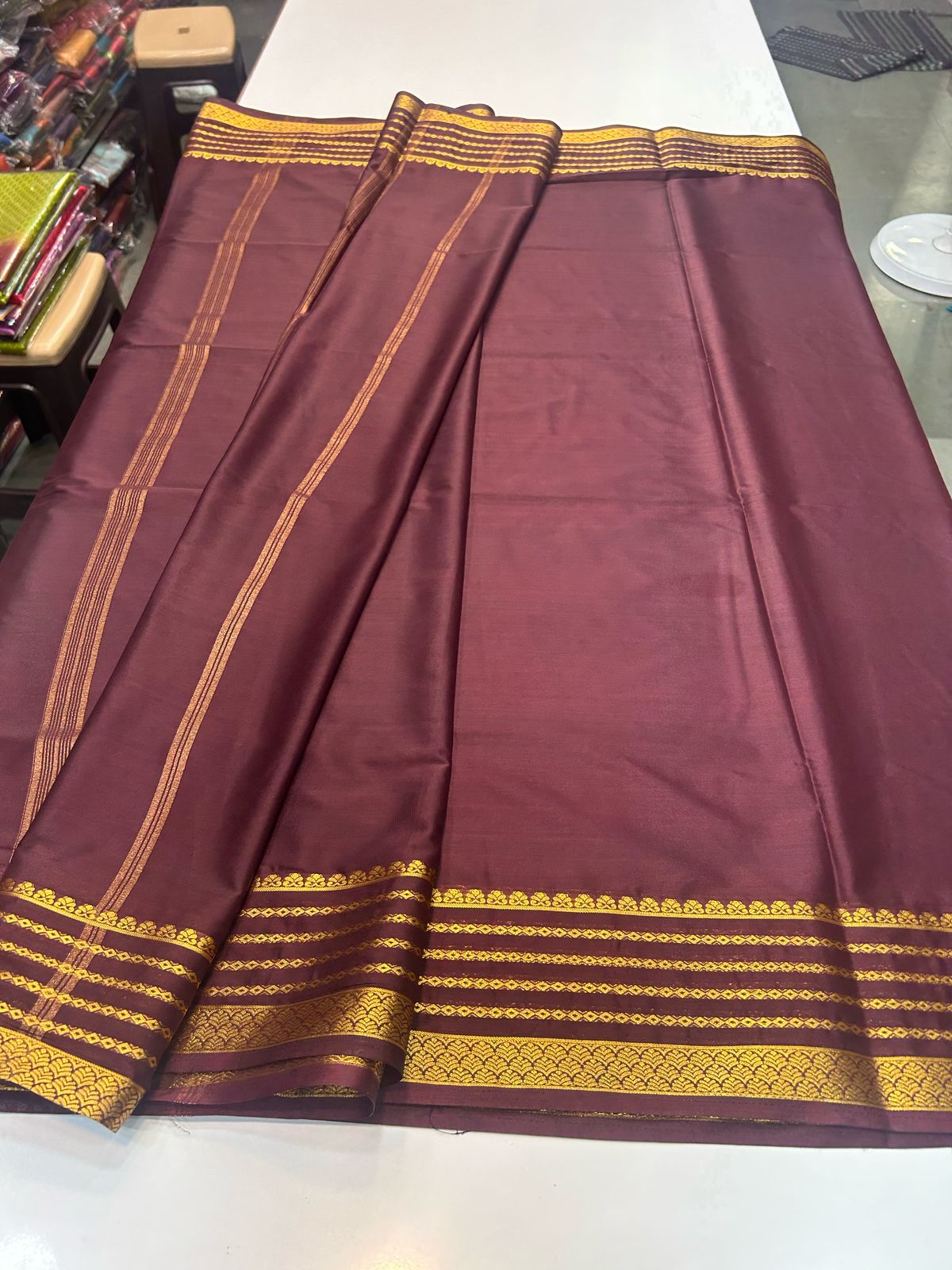 Crepe Self Saree Plain Blouse (2424A)