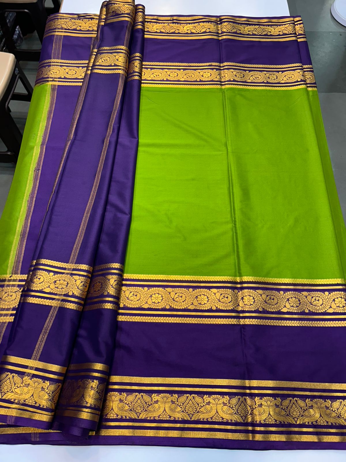 Crepe Big Bentex Border Saree (2439D)