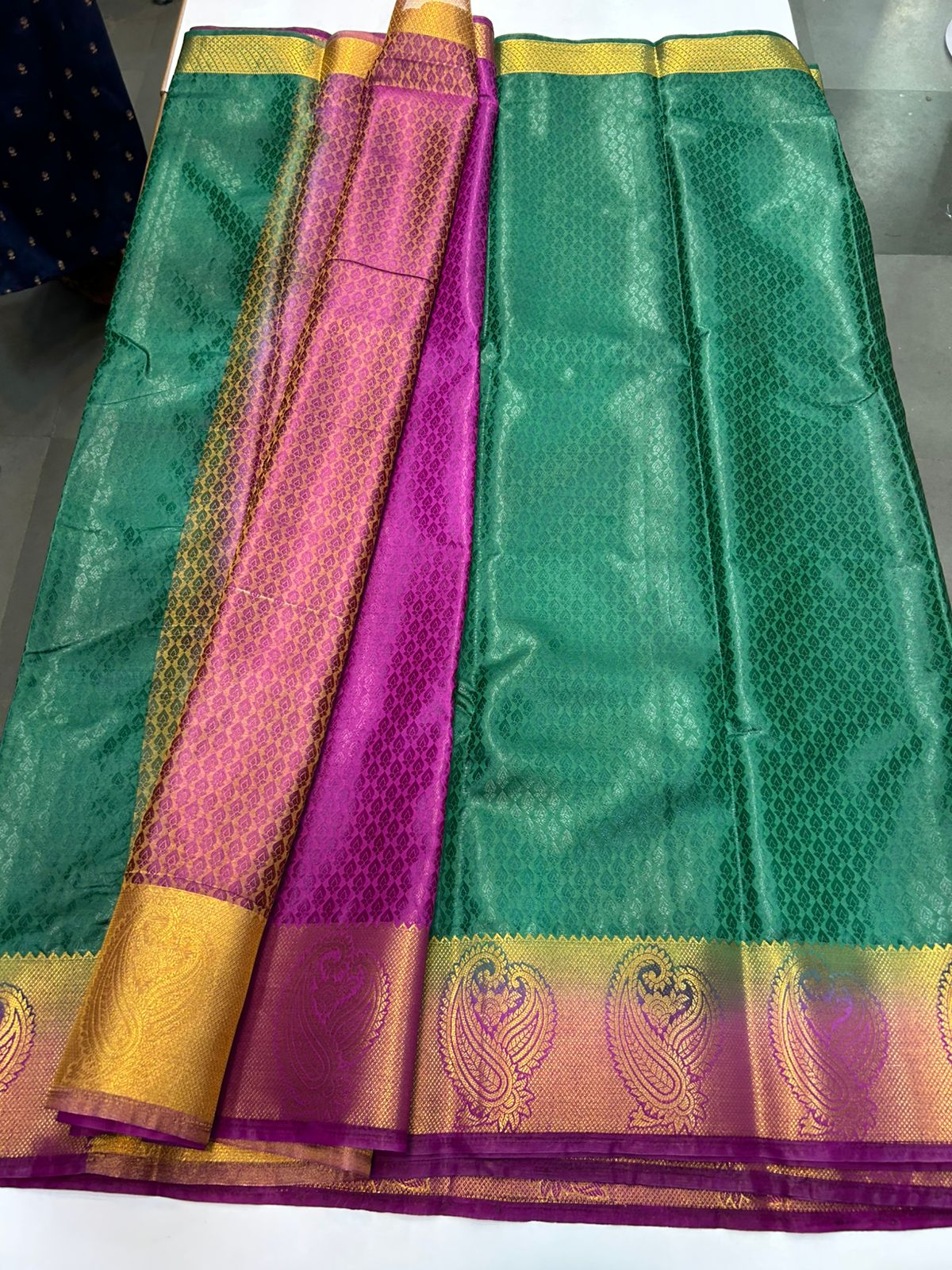 Semi Silk Embose Saree (1733)