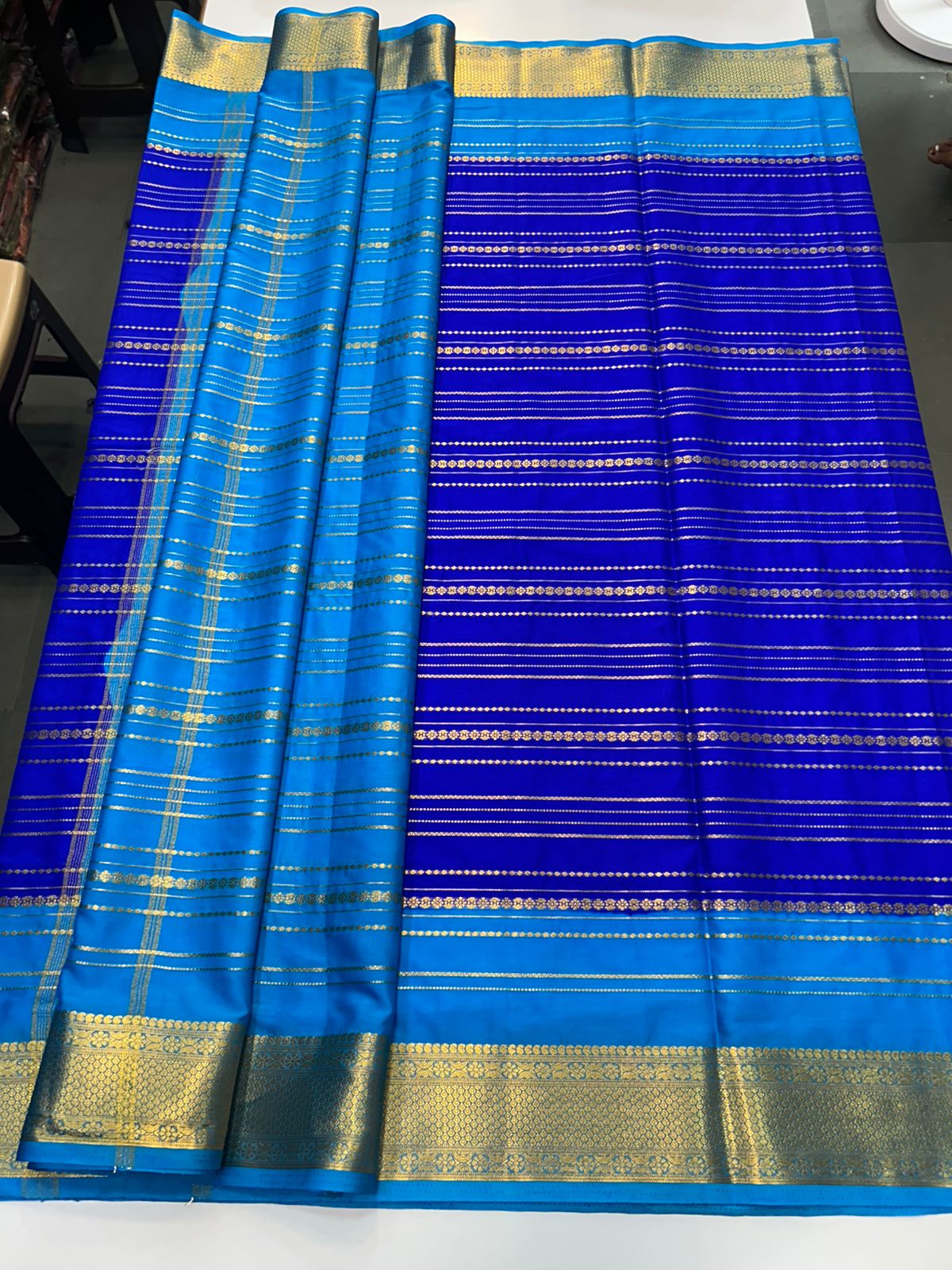 Crepe Lines Saree (2440C)