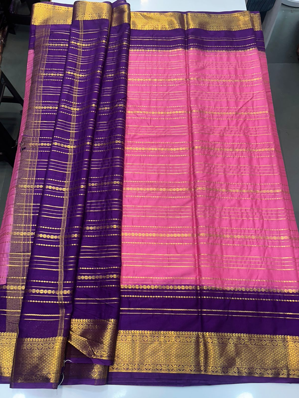 Crepe Lines Saree (2440C)