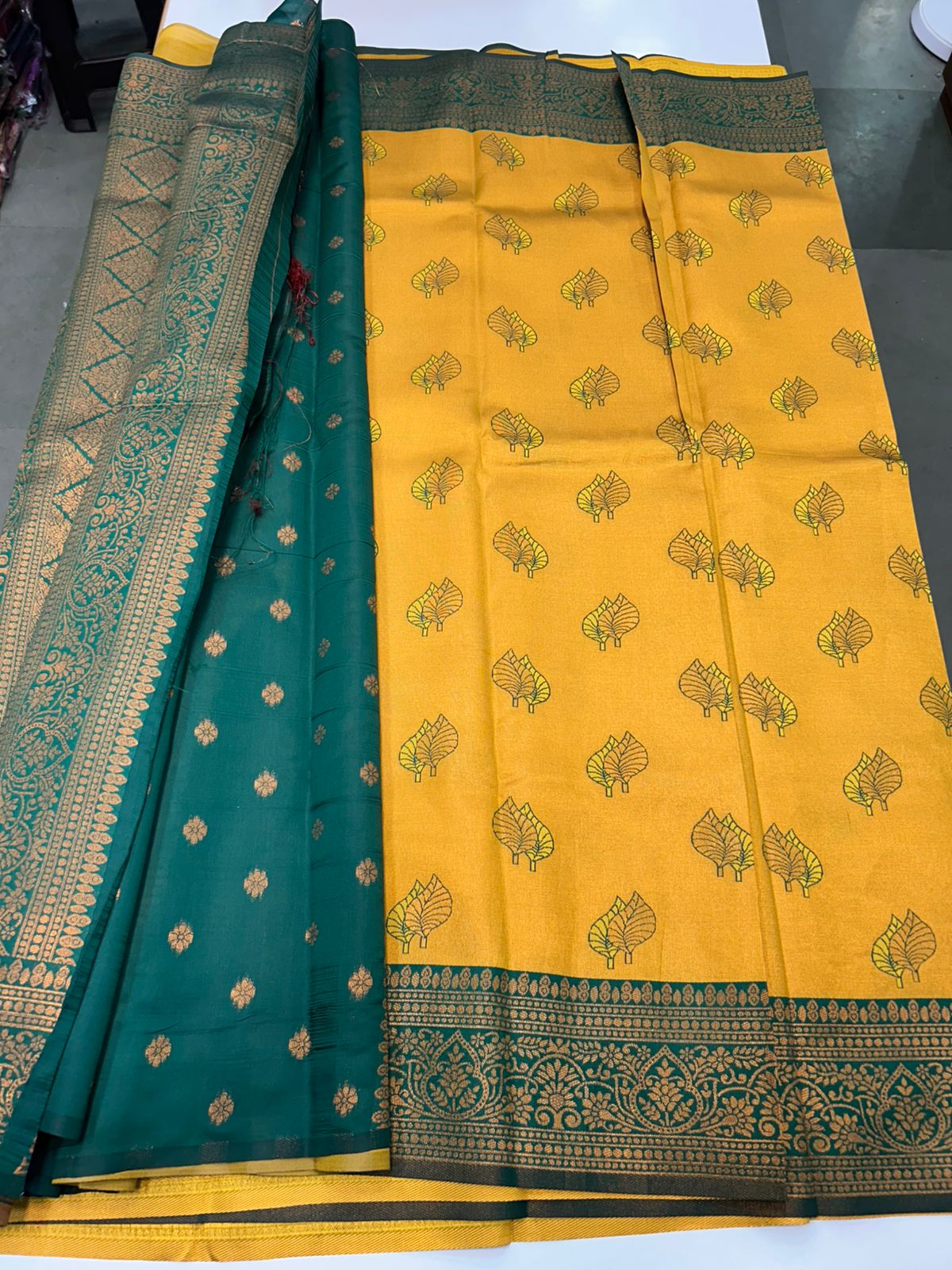 Semi Silk Meena Butta Saree (2447)