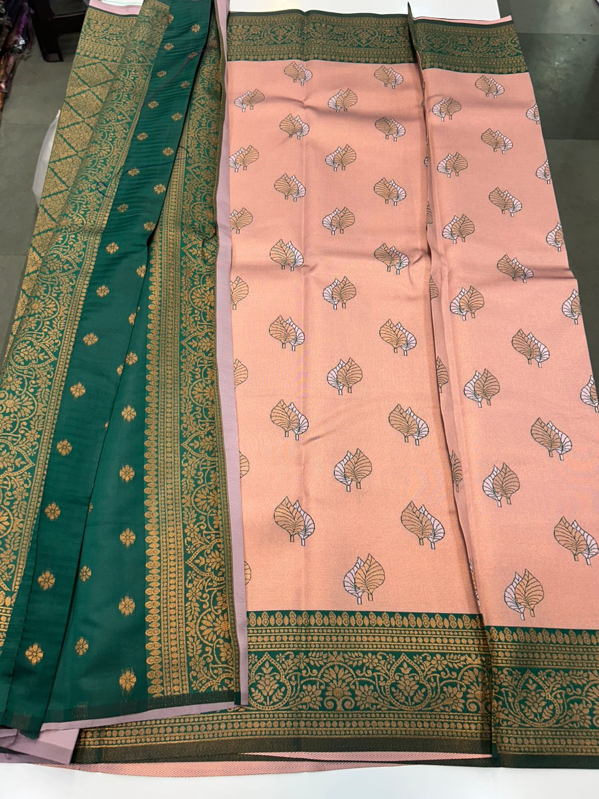Semi Silk Meena Butta Saree (2447)
