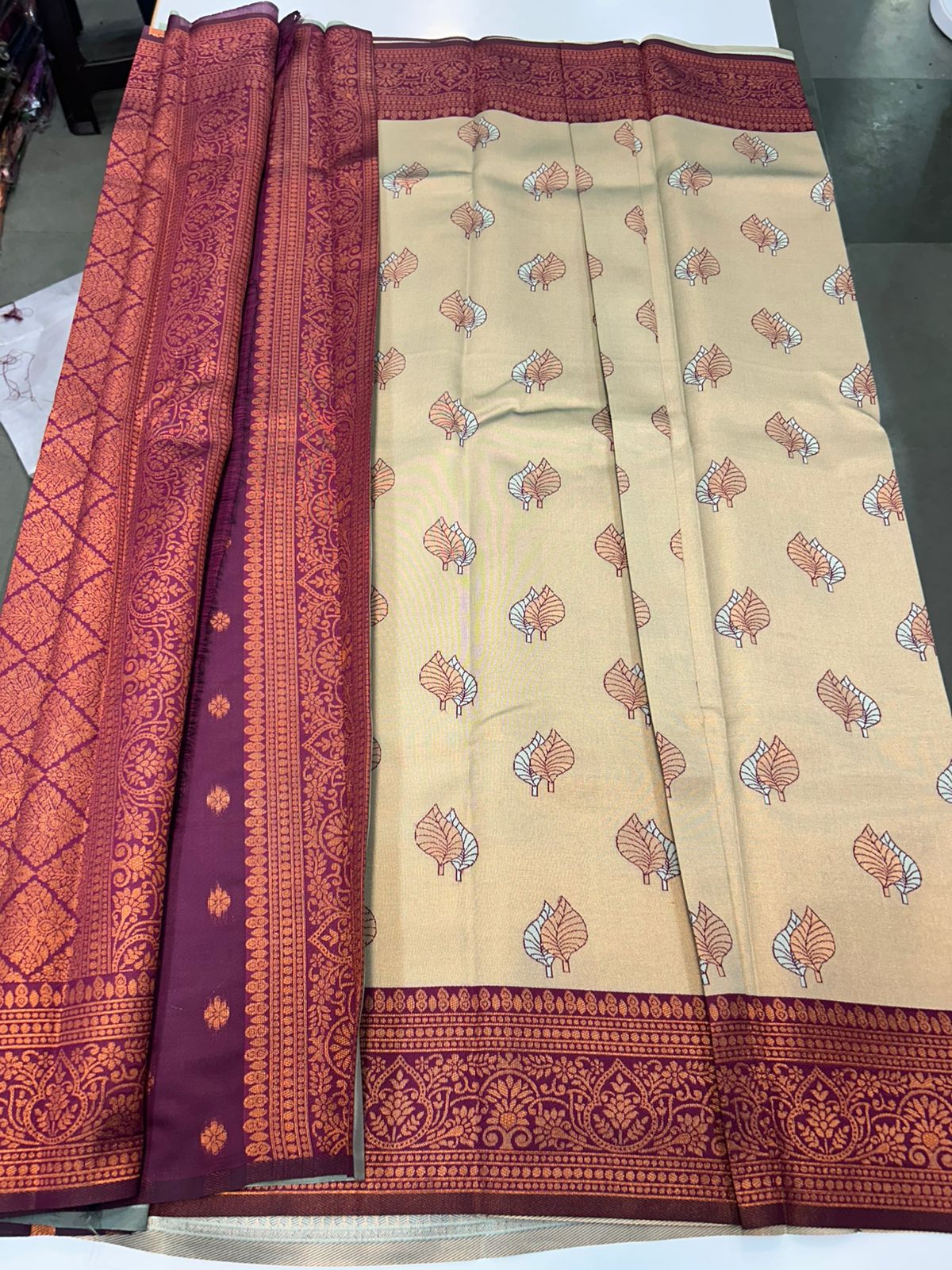 Semi Silk Meena Butta Saree (2447)