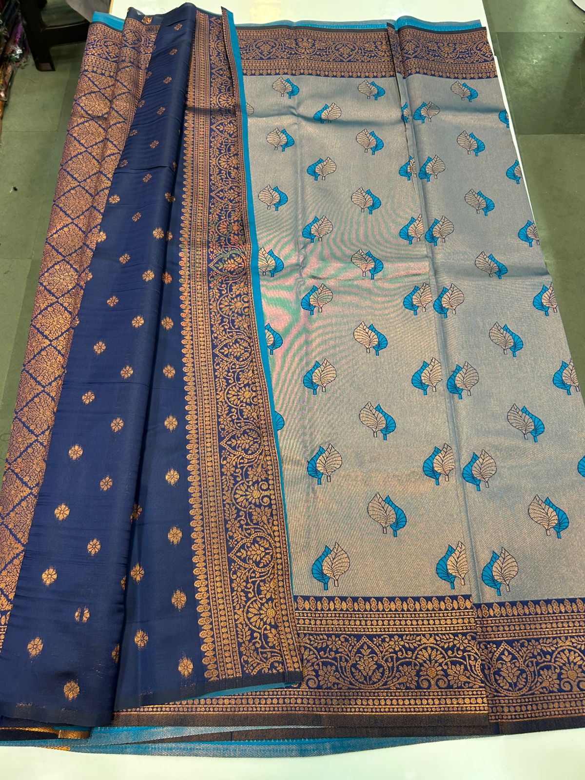 Semi Silk Meena Butta Saree (2447)