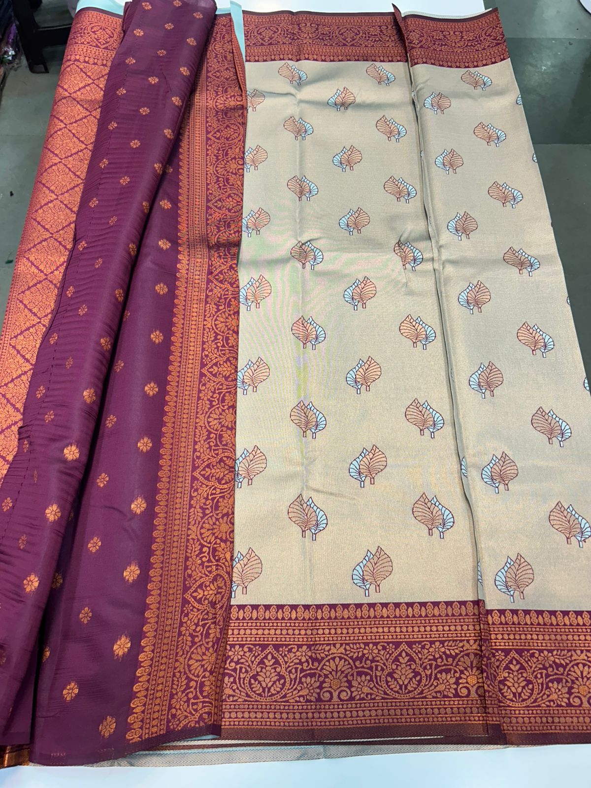 Semi Silk Meena Butta Saree (2447)