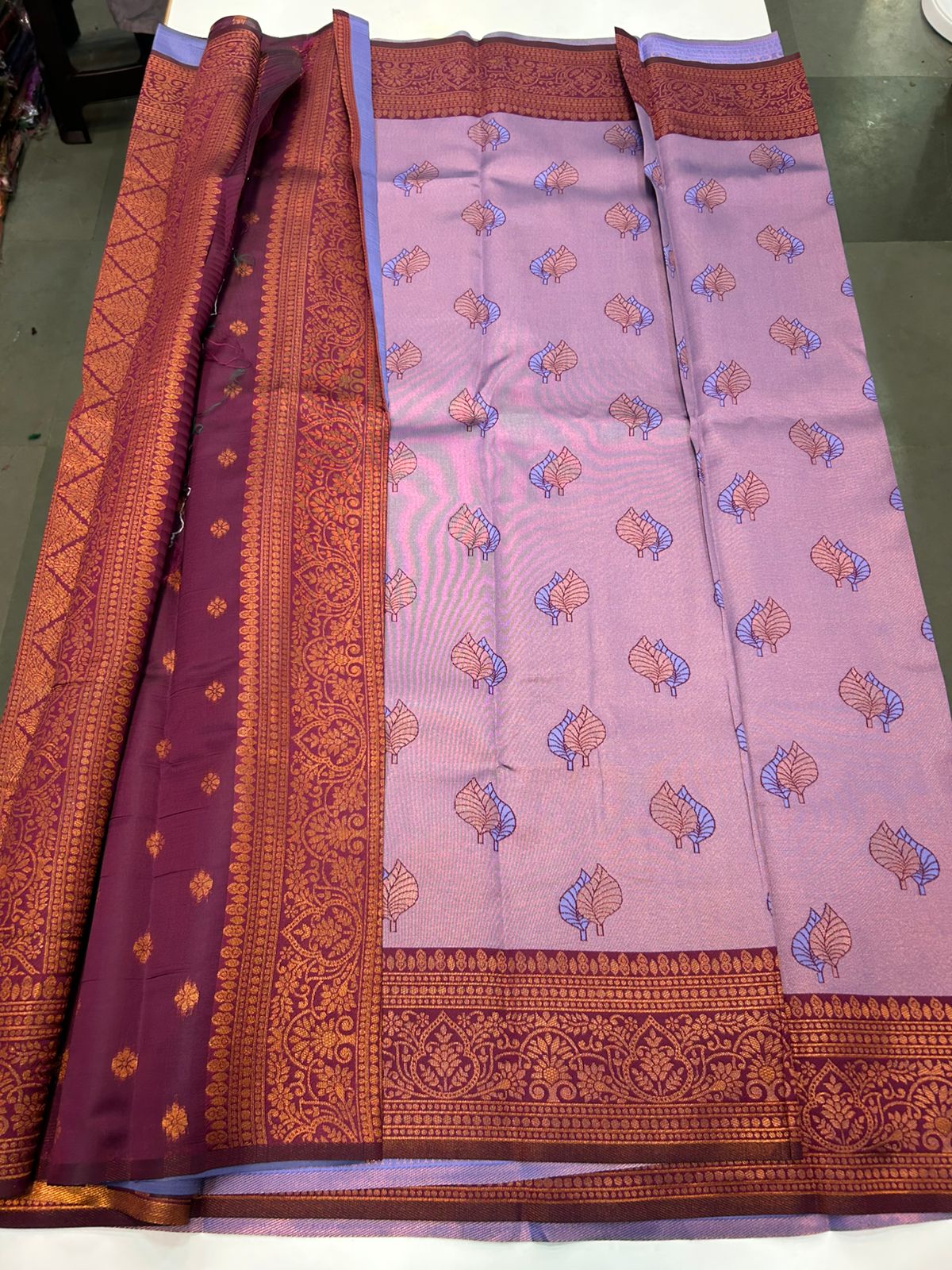 Semi Silk Meena Butta Saree (2447)