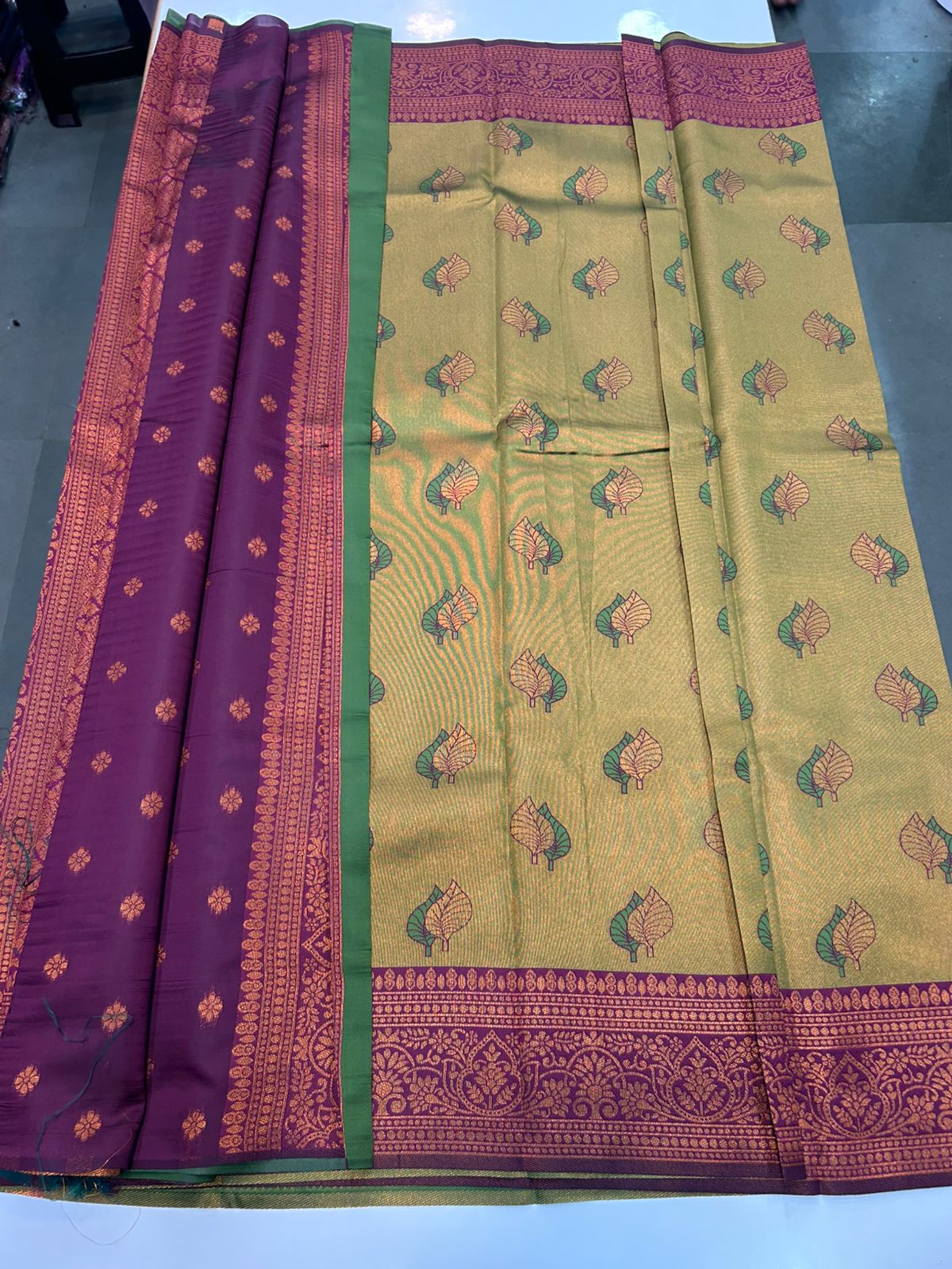 Semi Silk Meena Butta Saree (2447)