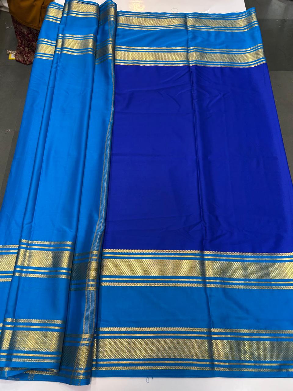 Crepe Big Bentex Border Saree (2439I)