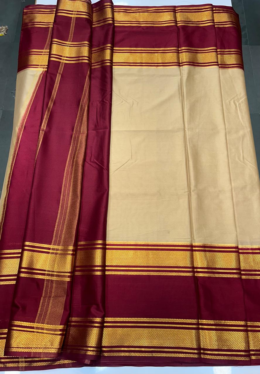 Crepe Big Bentex Border Saree (2439I)
