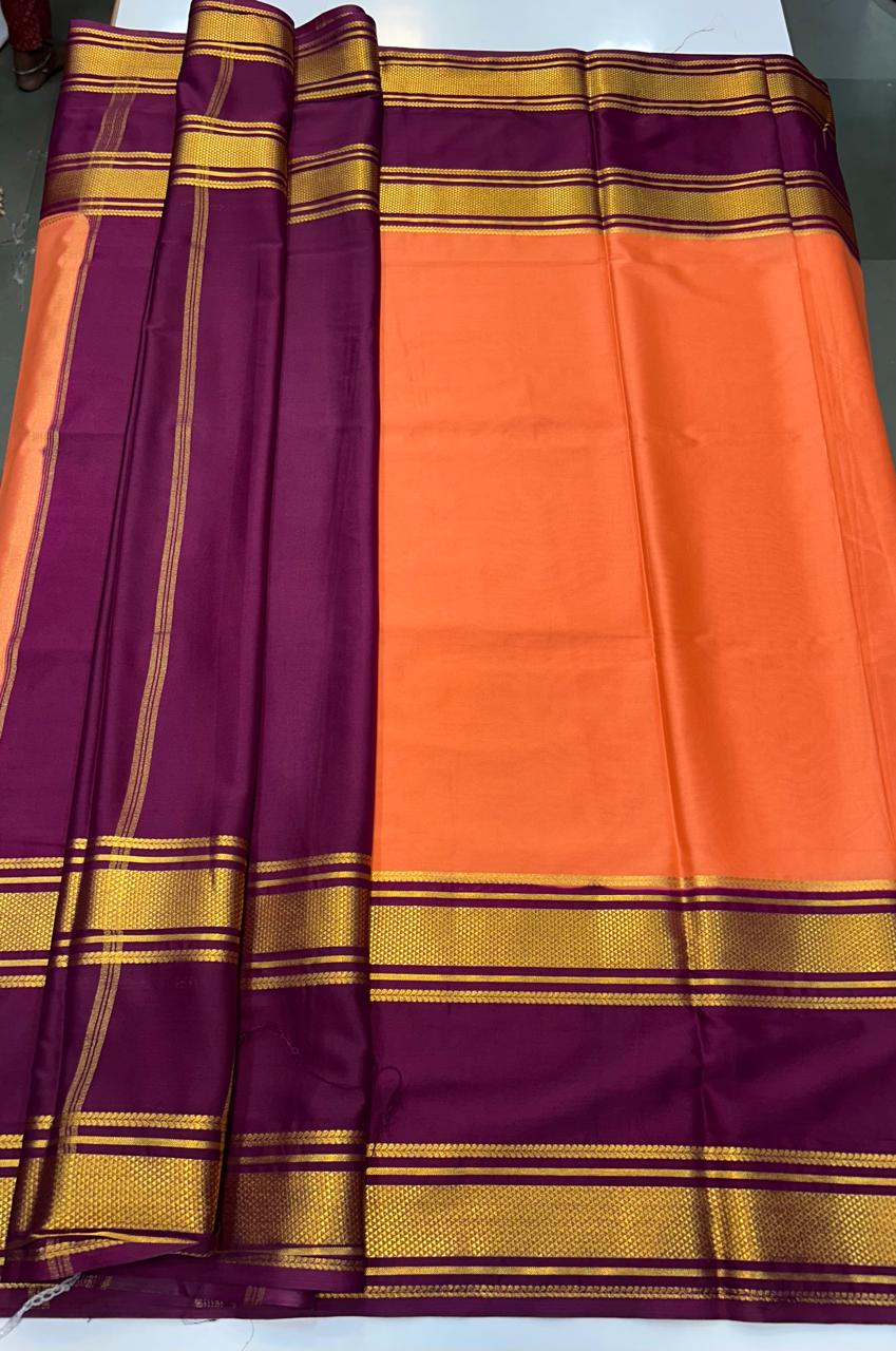Crepe Big Bentex Border Saree (2439I)