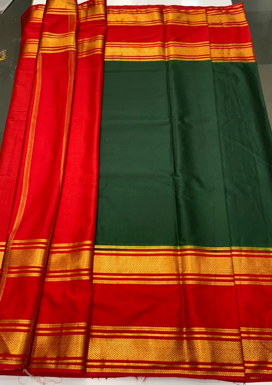 Crepe Big Bentex Border Saree (2439I)