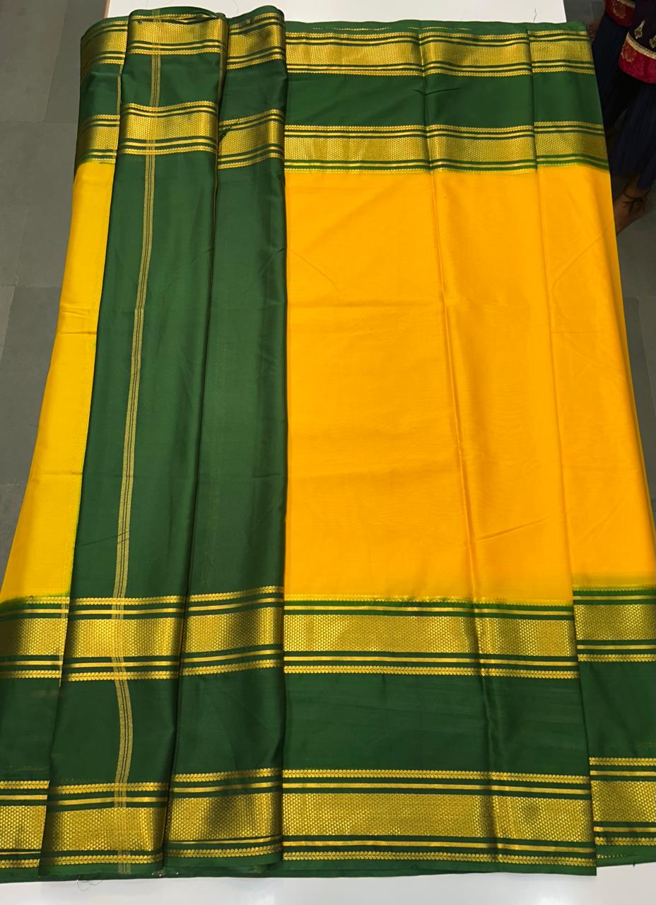 Crepe Big Bentex Border Saree (2439I)