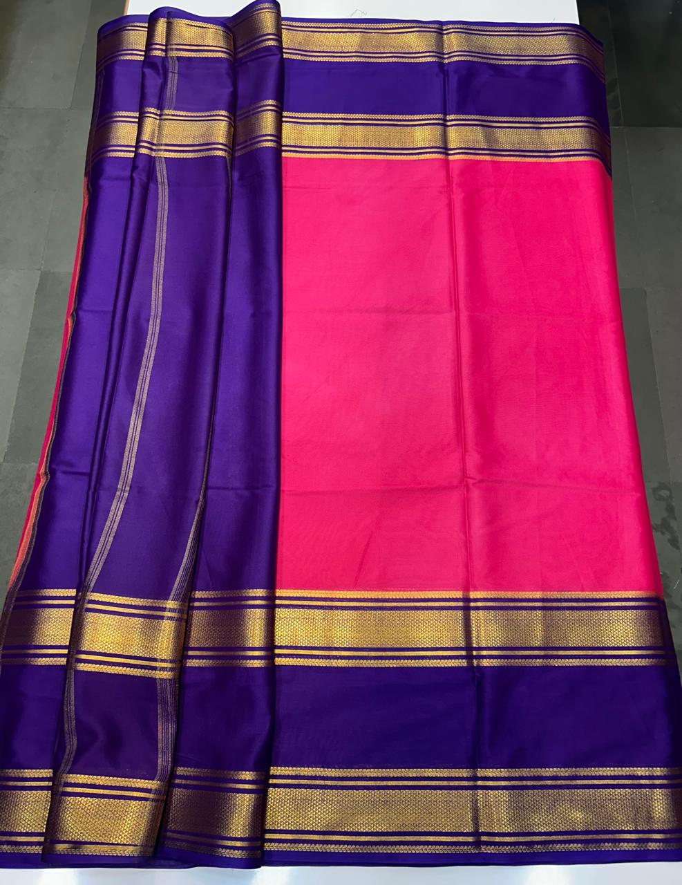 Crepe Big Bentex Border Saree (2439I)