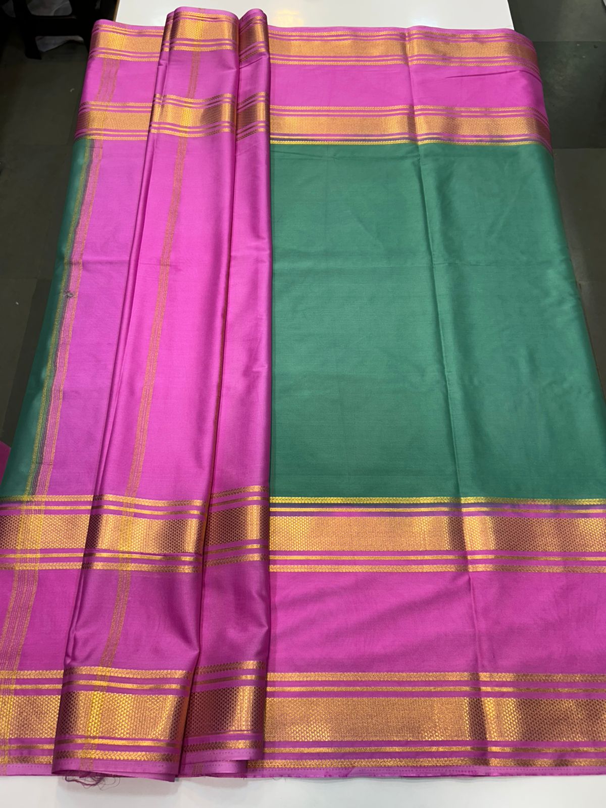 Crepe Bentex Border Saree (2439J)