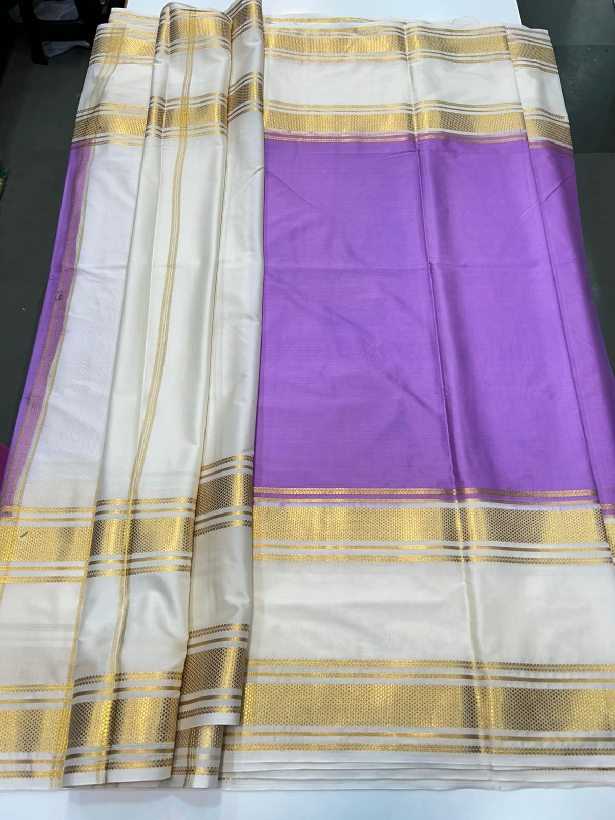 Crepe Bentex Border Saree (2439J)