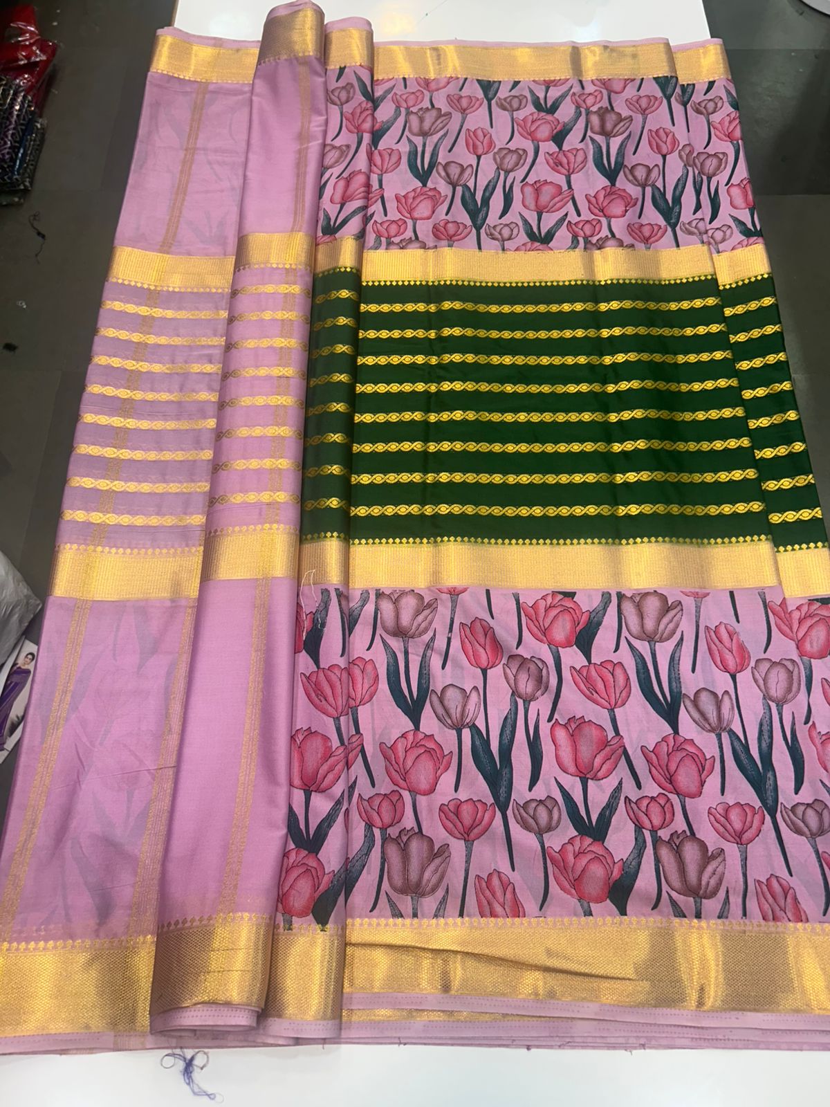 Crepe Digital Print Saree (2439K)