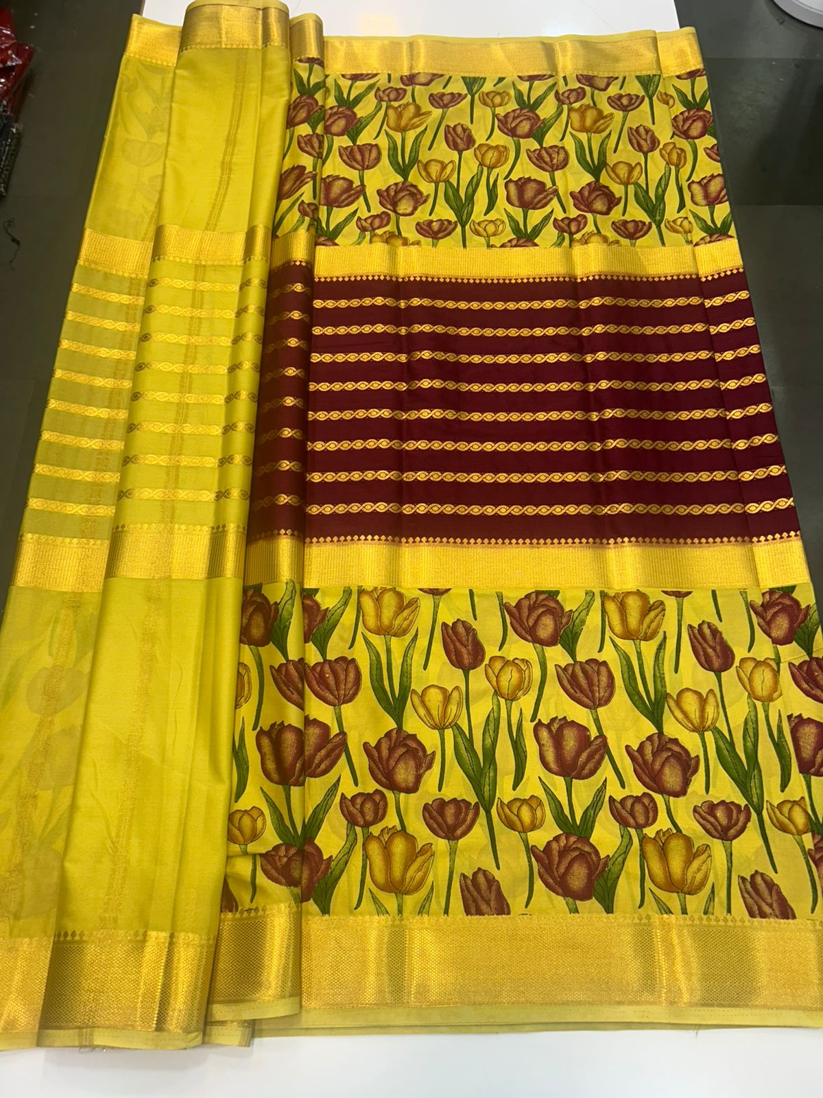 Crepe Digital Print Saree (2439K)