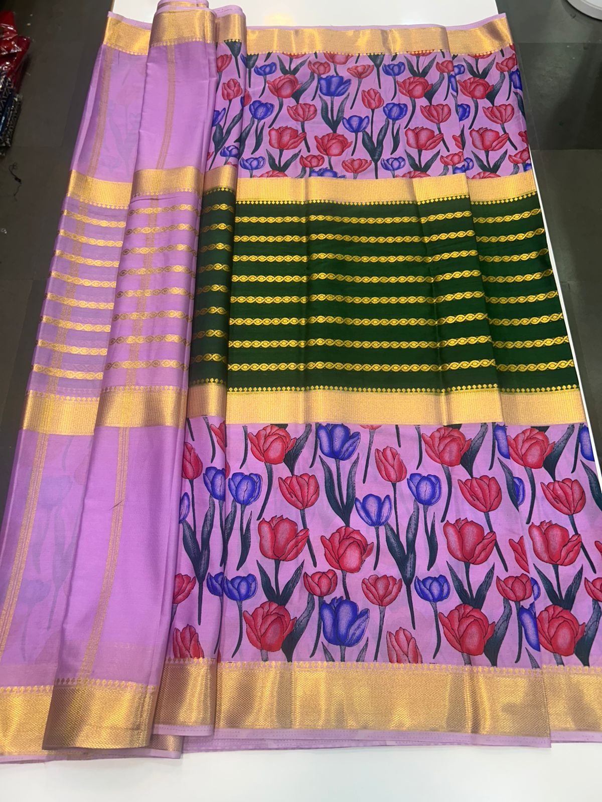 Crepe Digital Print Saree (2439K)