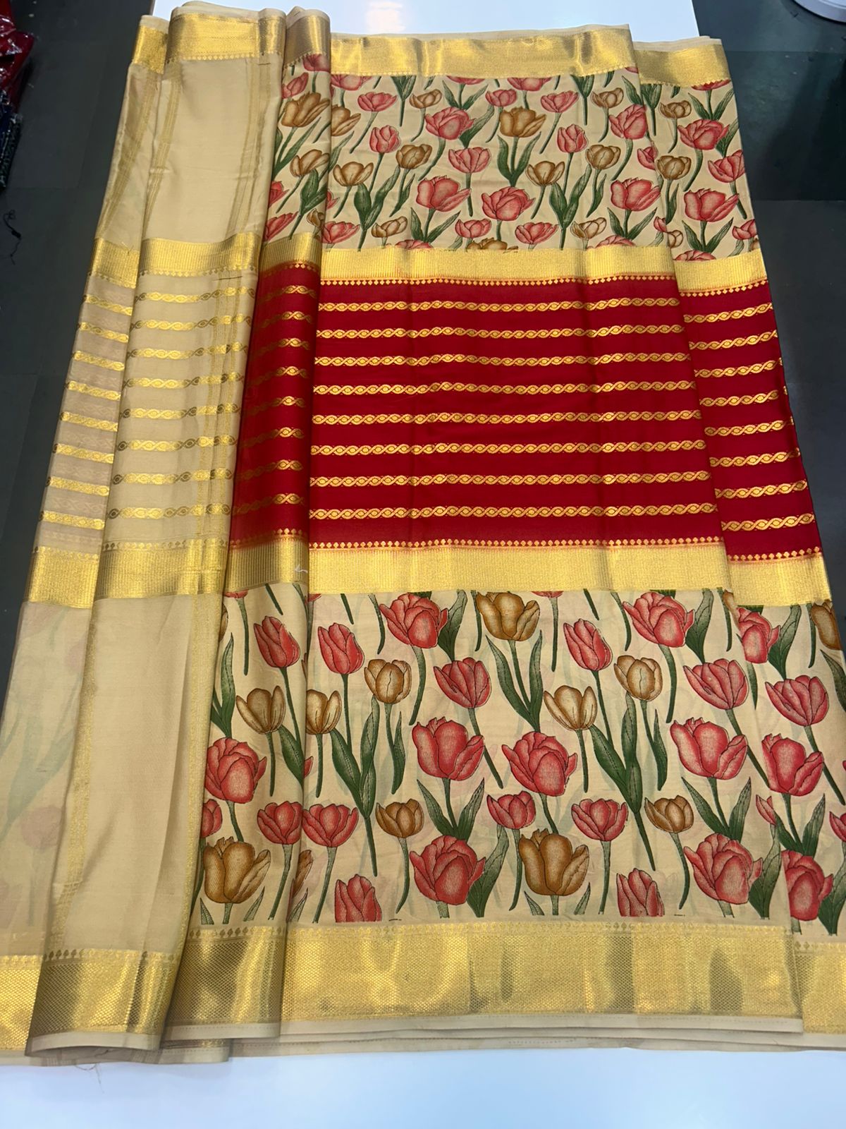 Crepe Digital Print Saree (2439K)