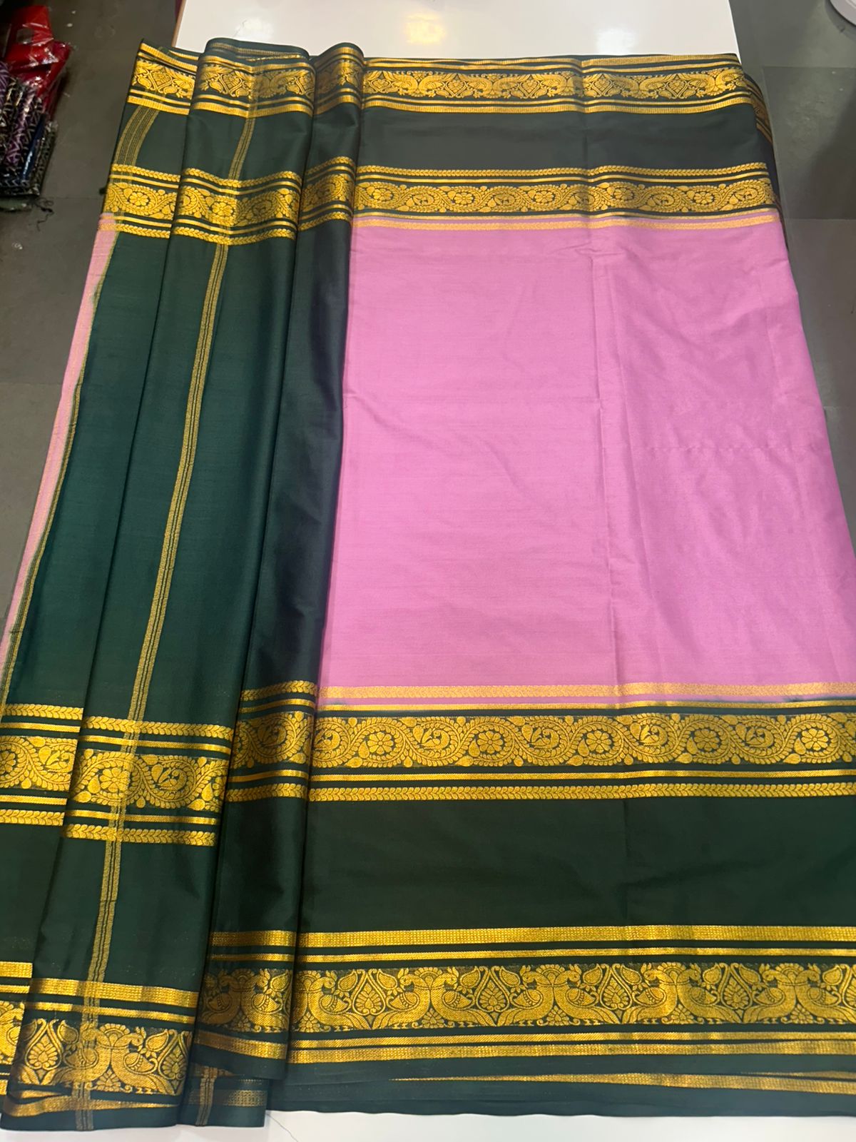 Crepe Big Bentex Saree (2439L)