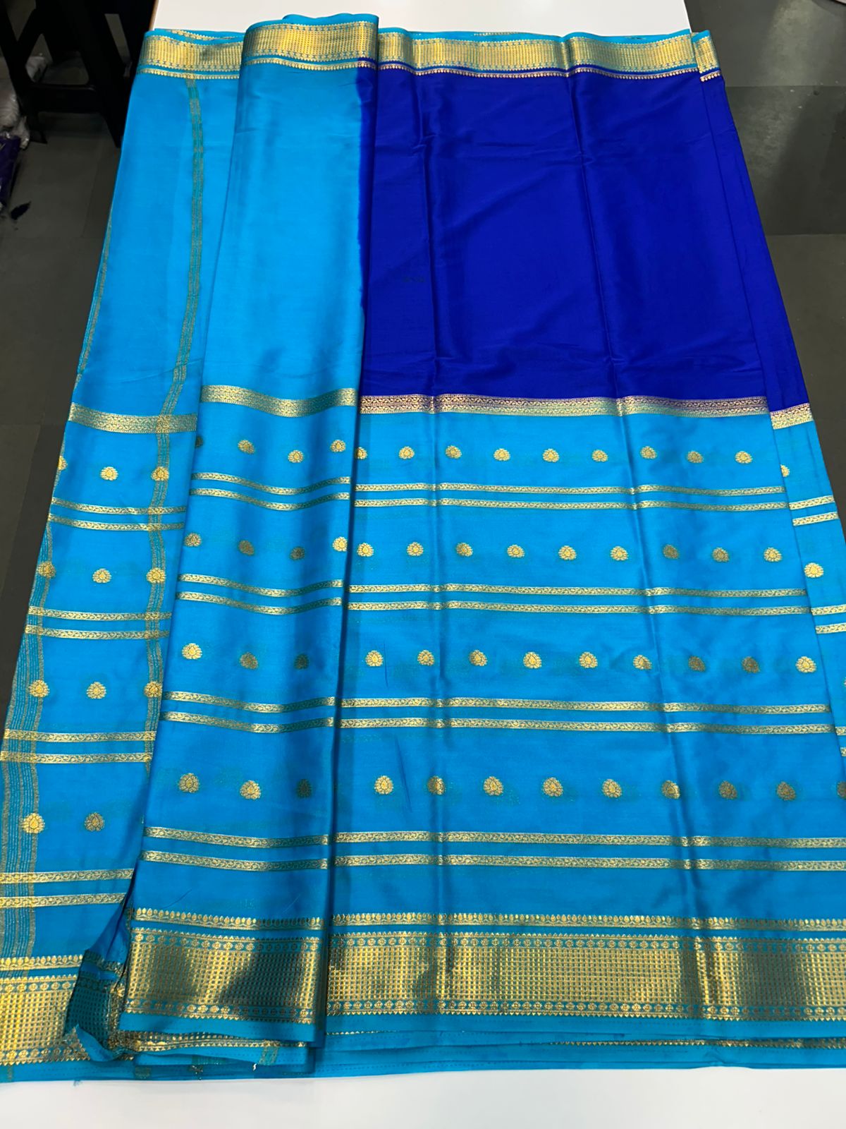 Crepe Half And Half Saree (2440D) 1