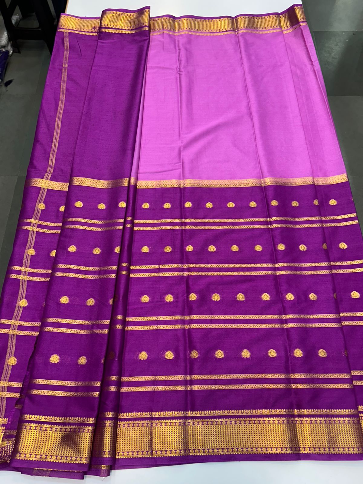 Crepe Half And Half Saree (2440D) 1
