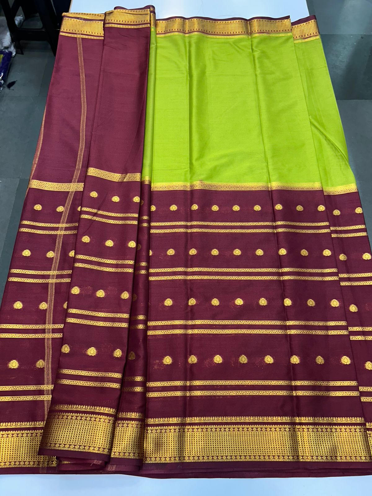 Crepe Half And Half Saree (2440D) 1