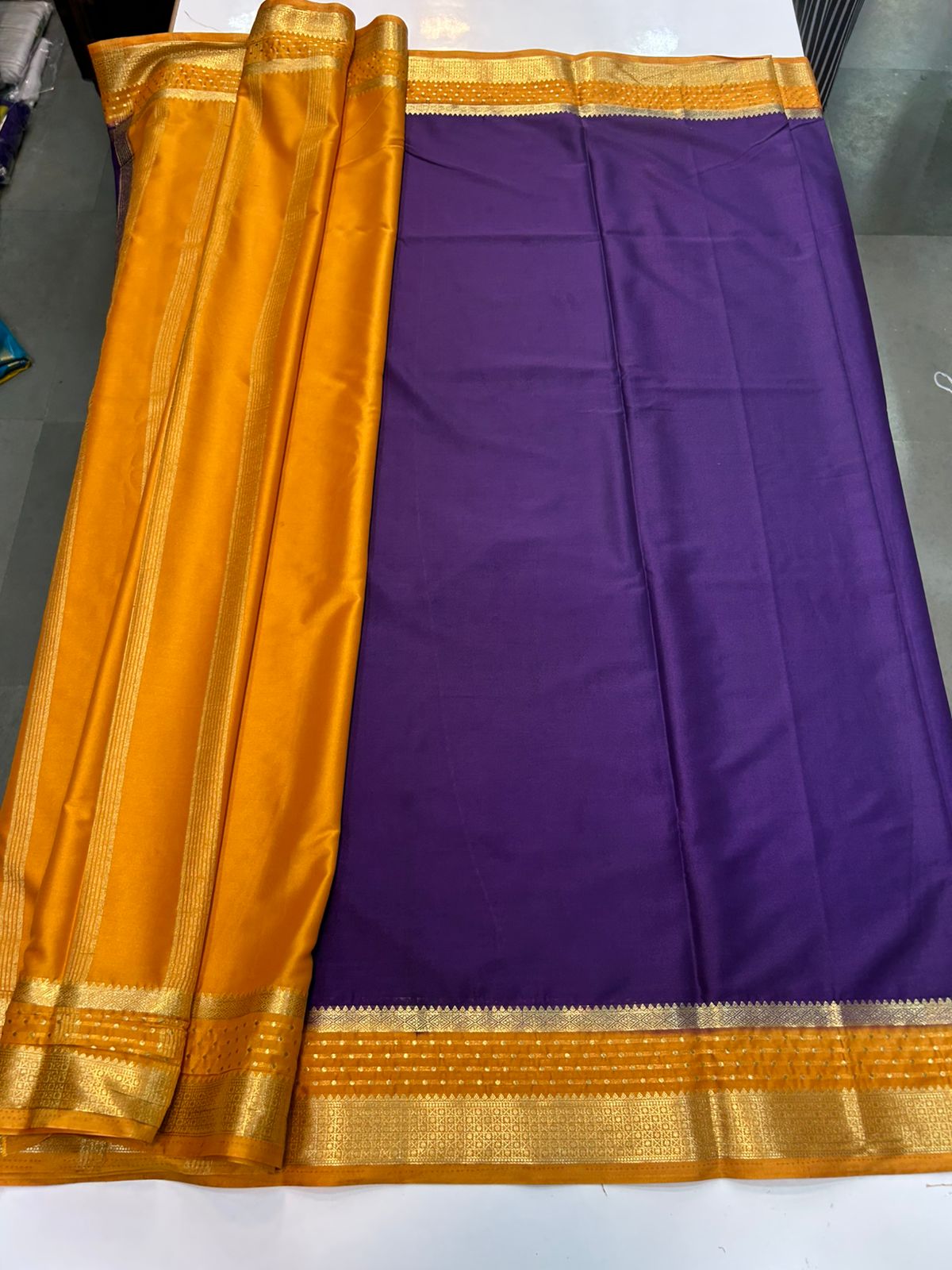 Crepe Premium Saree Contrast Blouse (2440F)