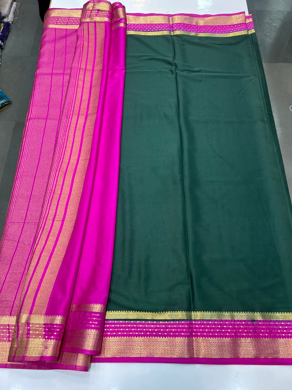 Crepe Premium Saree Contrast Blouse (2440F)