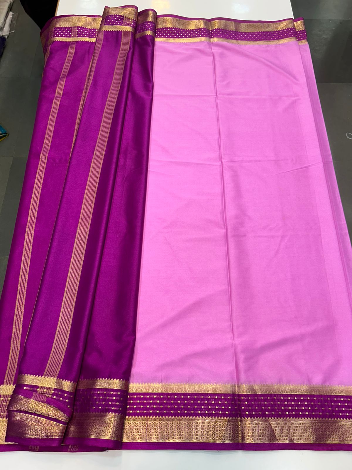 Crepe Premium Saree Contrast Blouse (2440F)