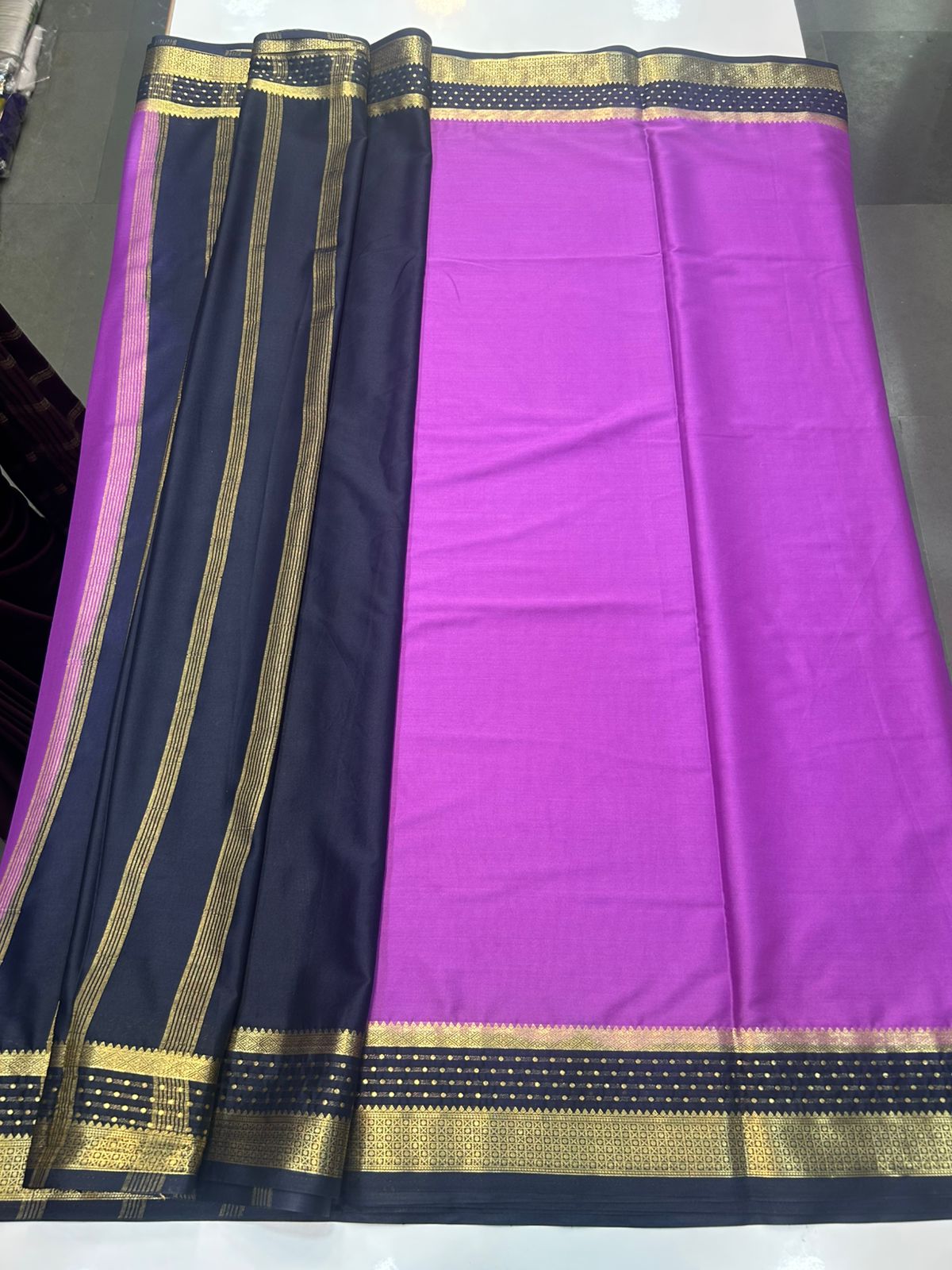 Crepe Premium Saree Contrast Blouse (2440F)