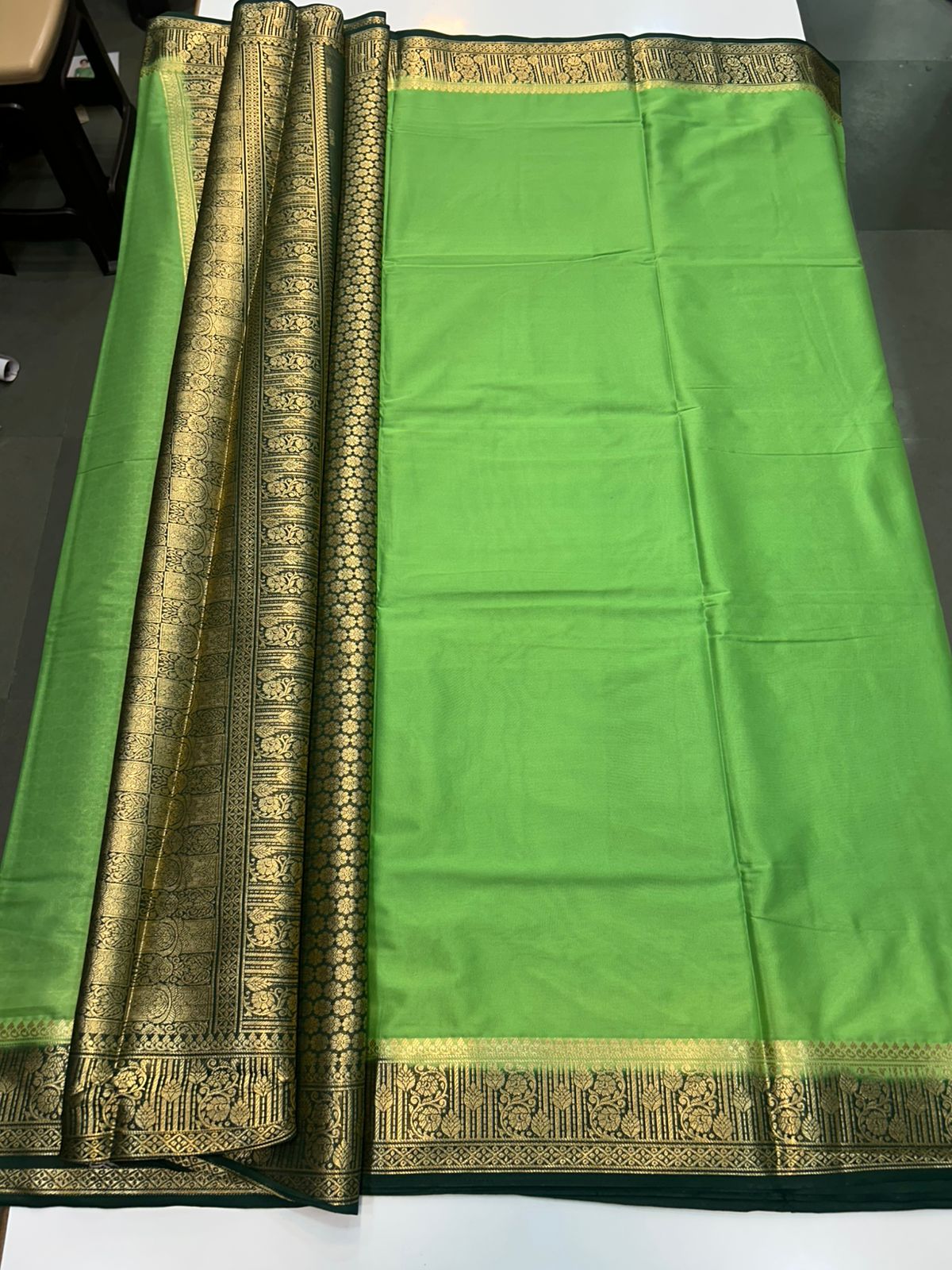 Mysore Crepe Saree Rich Pallu (2514)