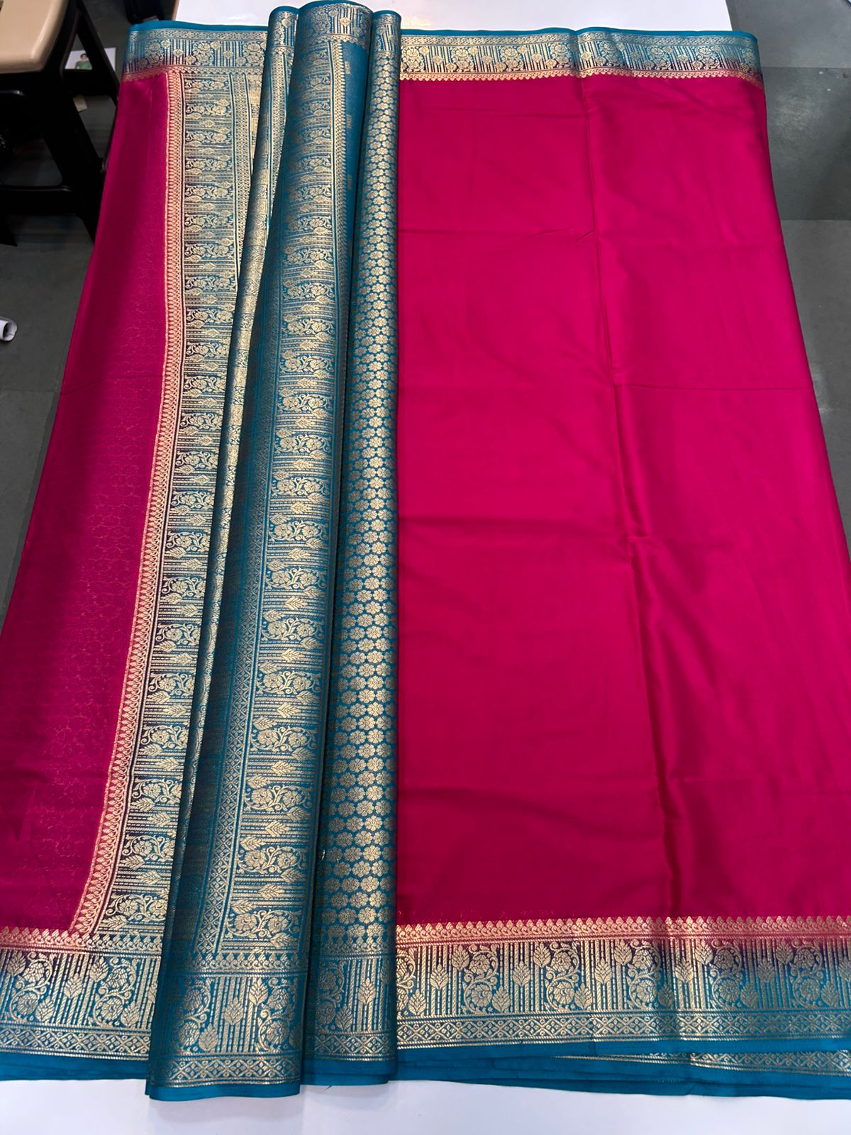 Mysore Crepe Saree Rich Pallu (2514)