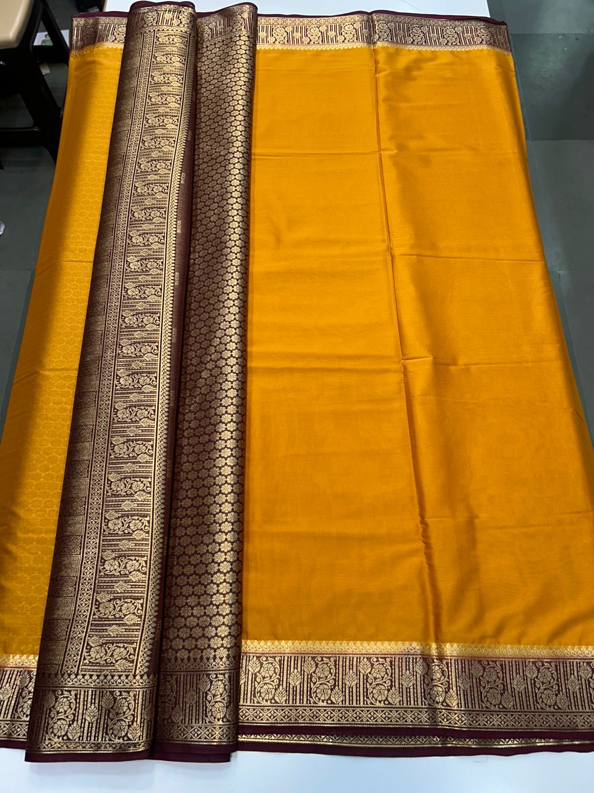 Mysore Crepe Saree Rich Pallu (2514)
