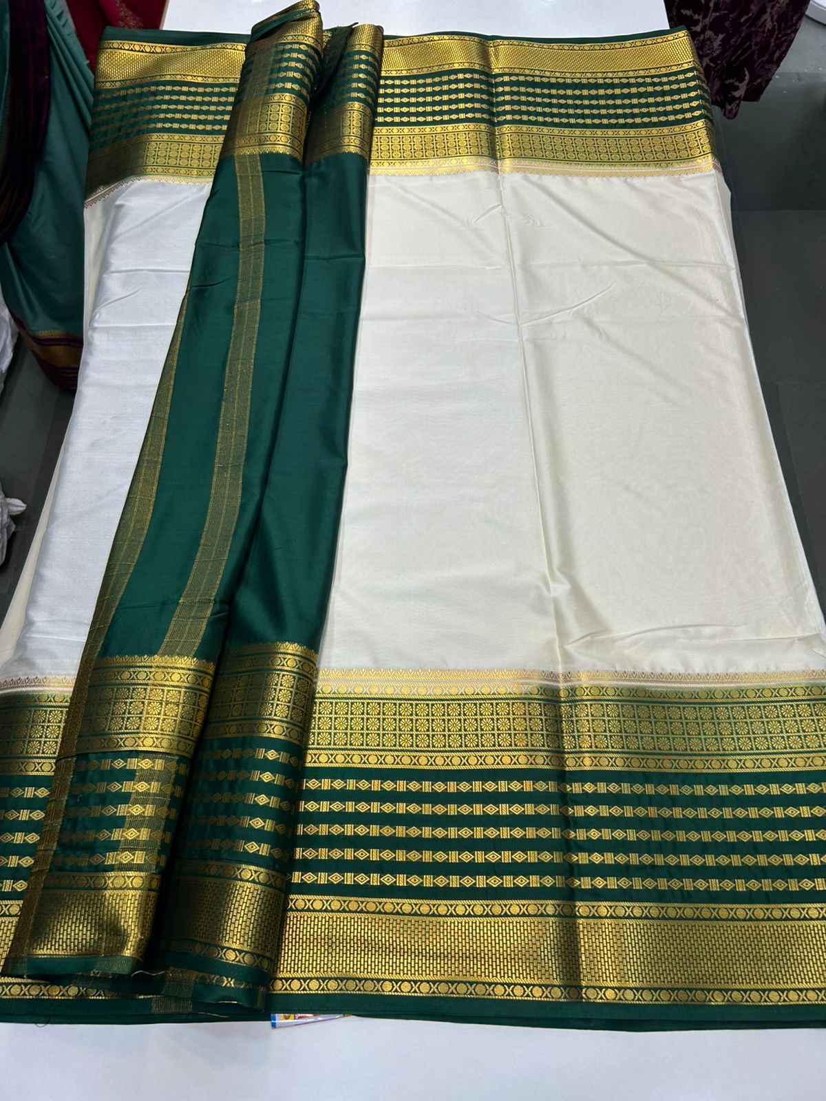 Mysore Crepe Bentex Border Saree (2526)