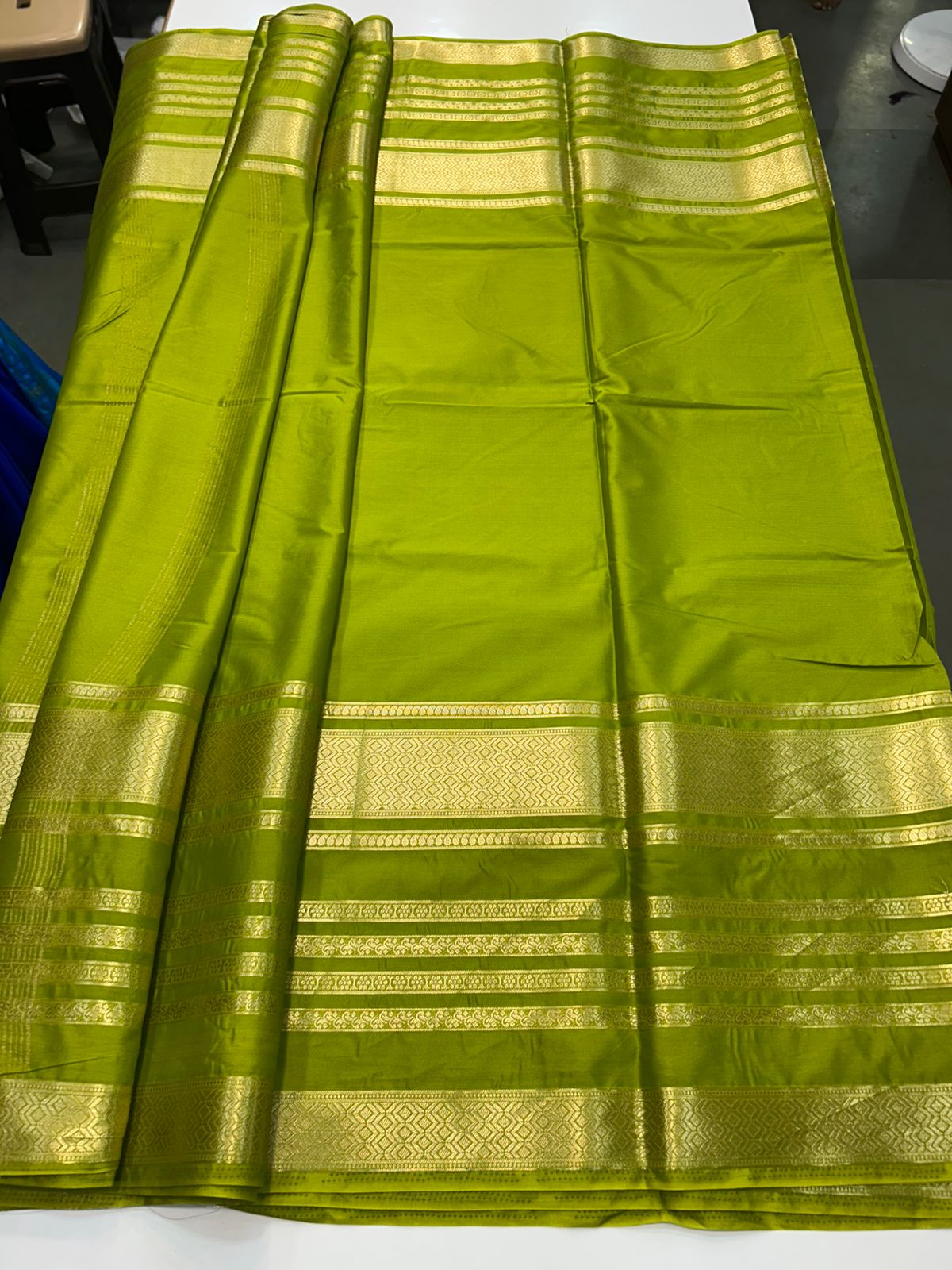 Mysore Crepe Self Big Bentex Saree (2536)