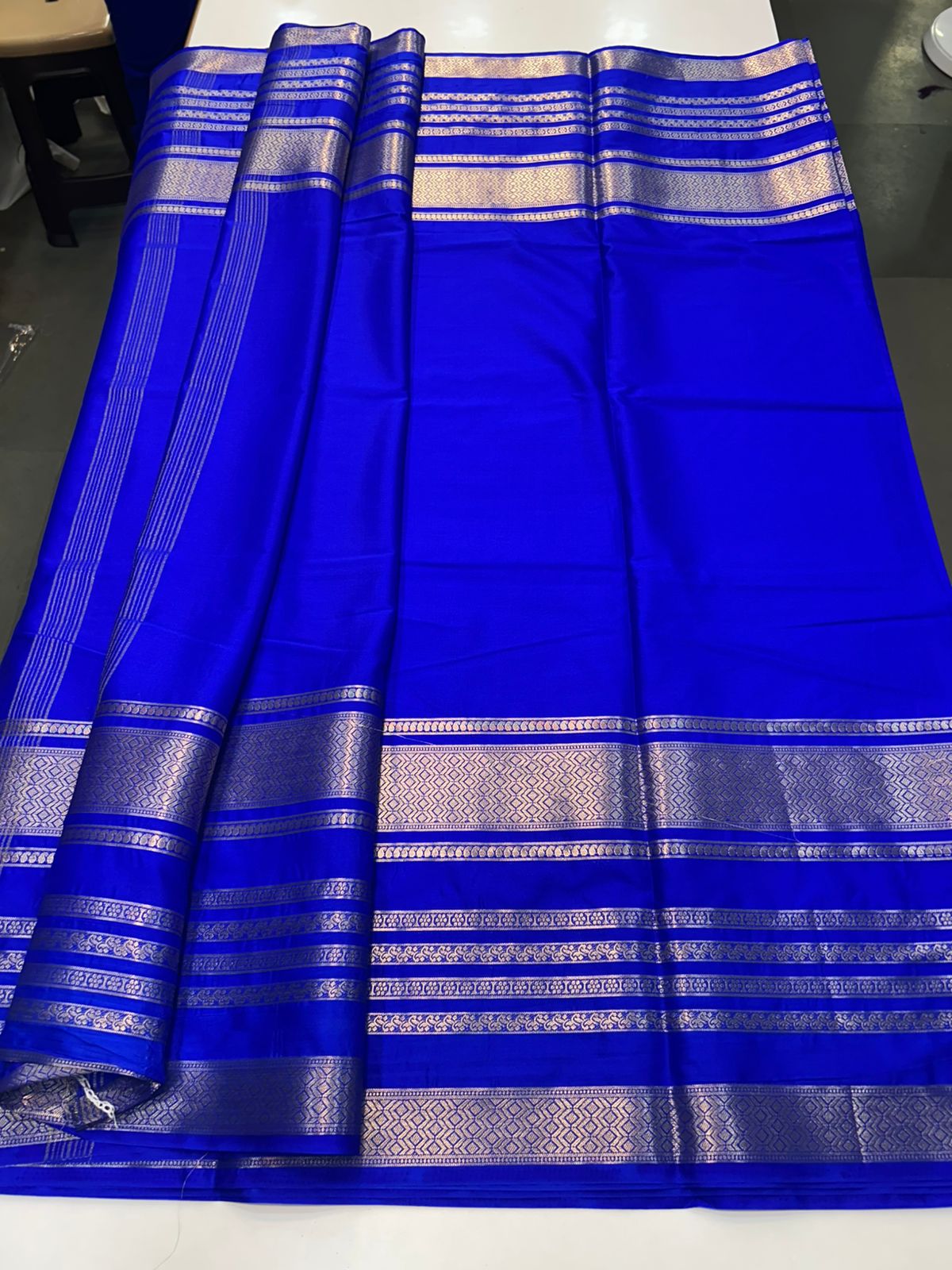 Mysore Crepe Self Big Bentex Saree (2536)