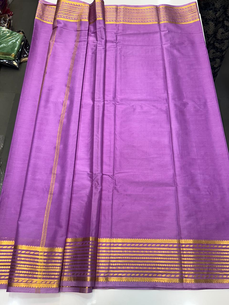 Mysore Crepe Self Saree (2540A)